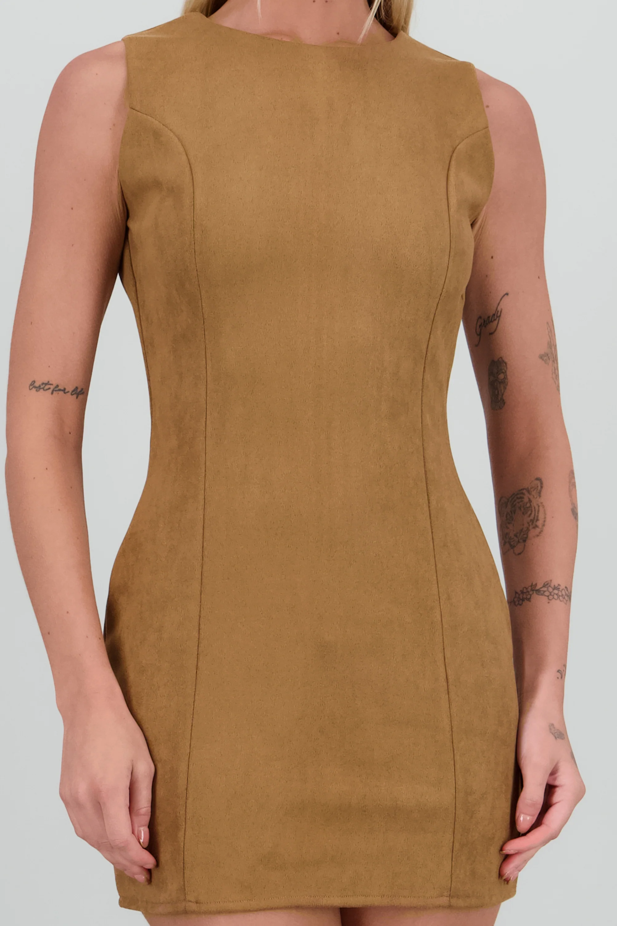 Vestido liso suede - Image 10