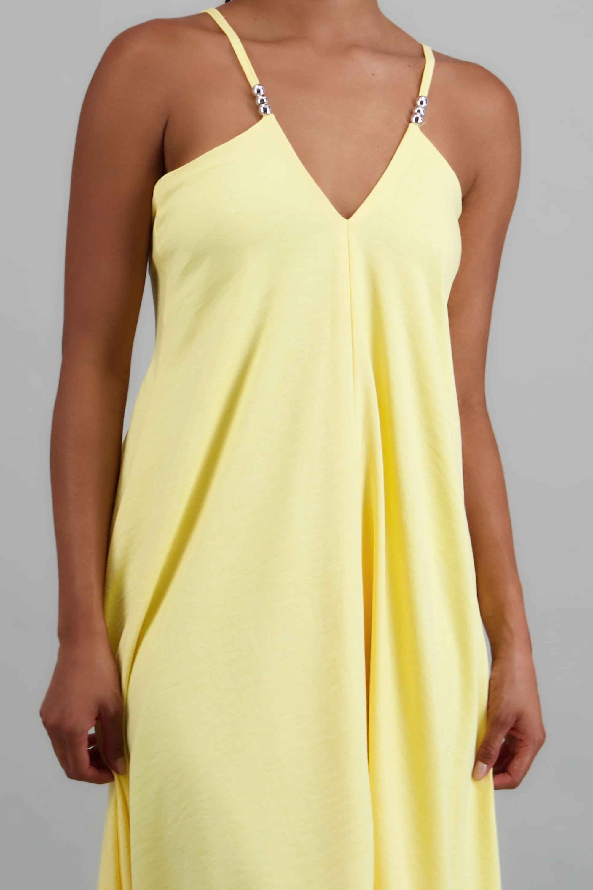 Vestido maxi amplio detalle tirantes - Image 5