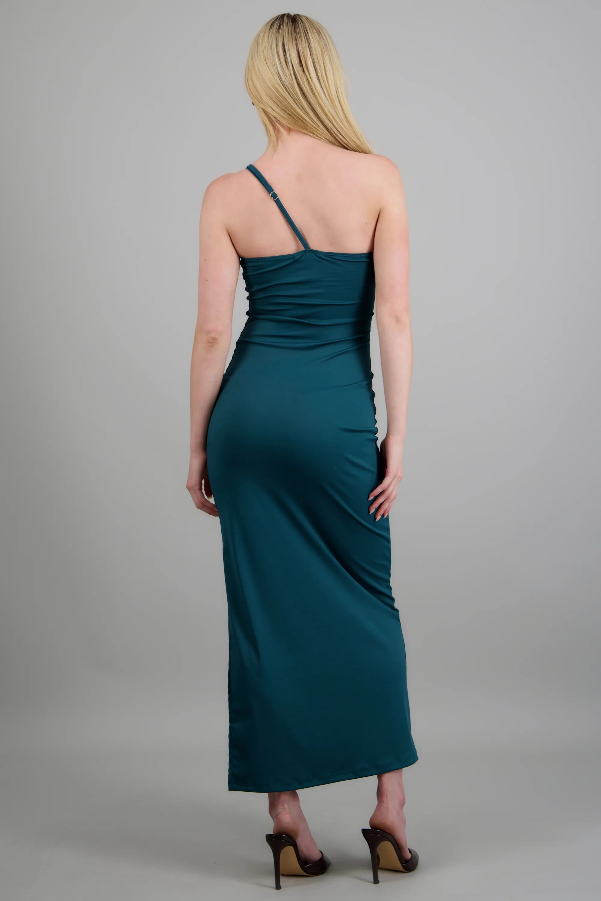 Vestido maxi asimétrico detalle argolla - Image 4