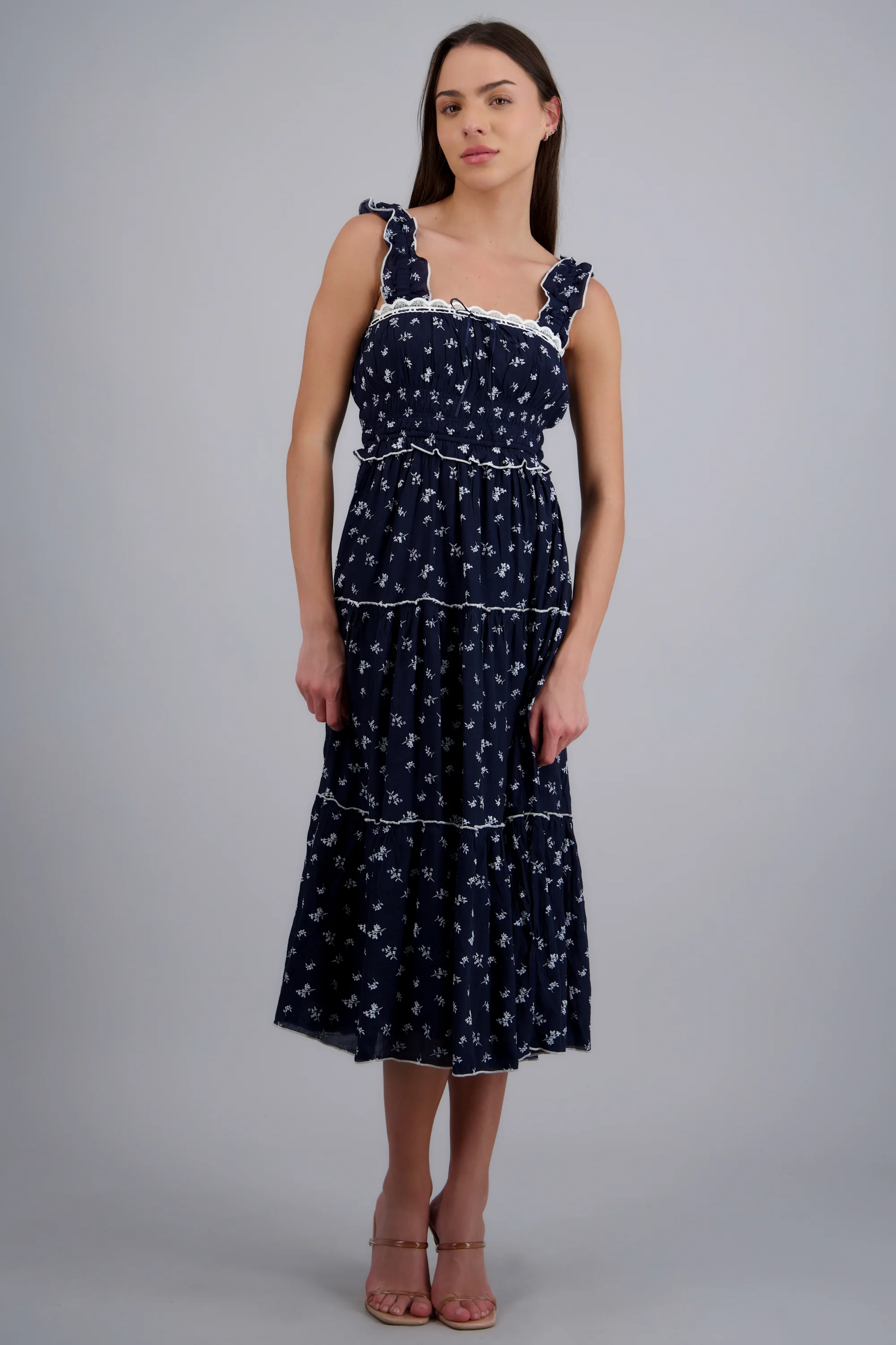 VESTIDO MAXI BLOQUES FLORES