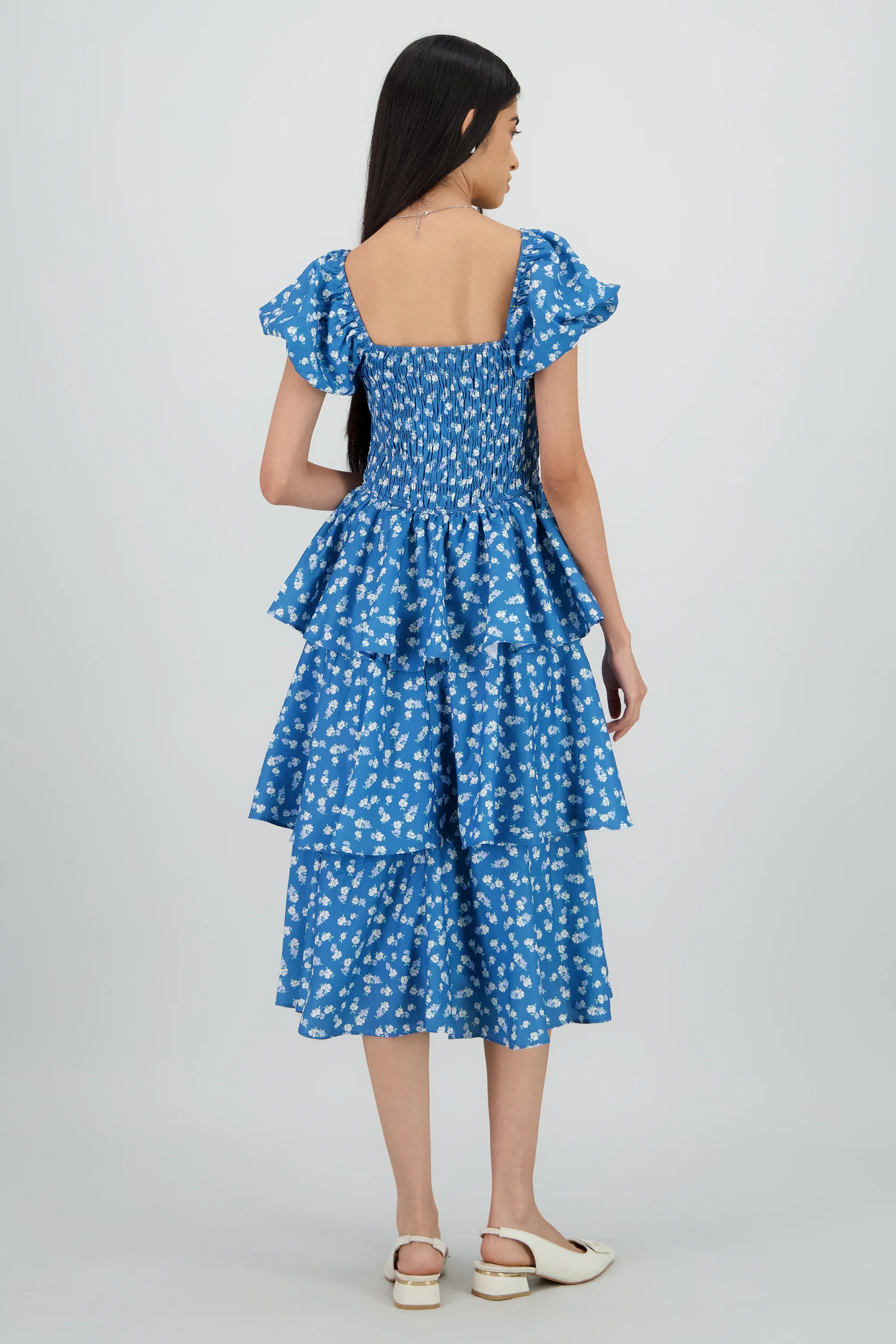 Vestido maxi capas flores - Image 4