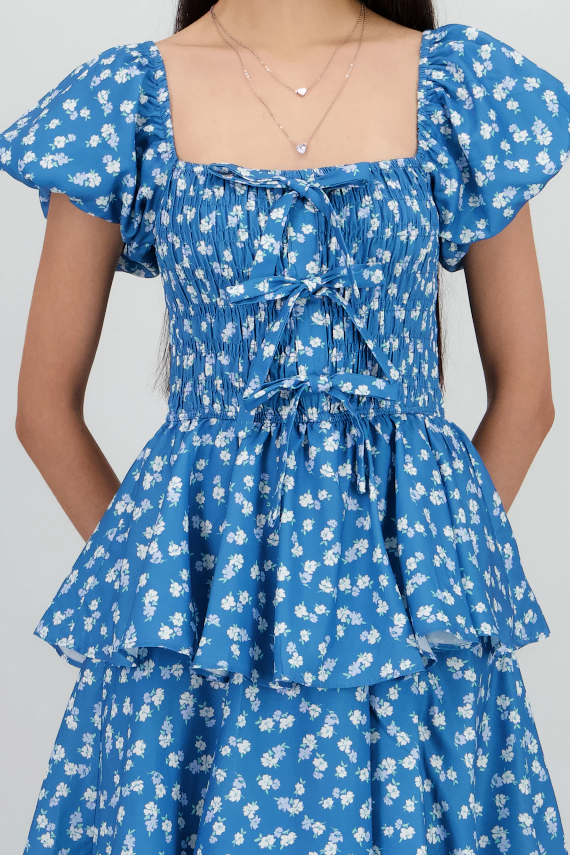 Vestido maxi capas flores - Image 5