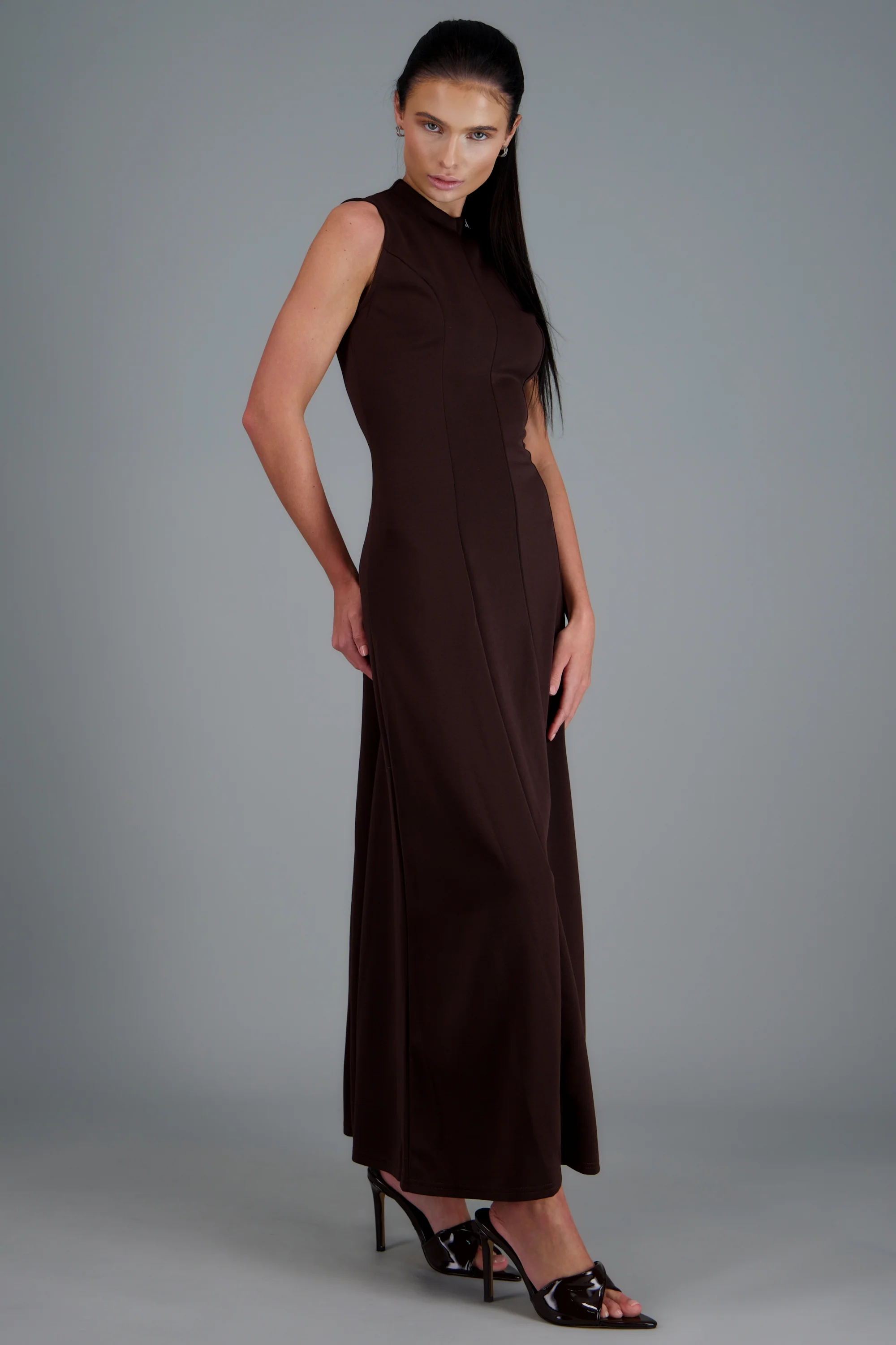 Vestido maxi cuello alto - Image 2