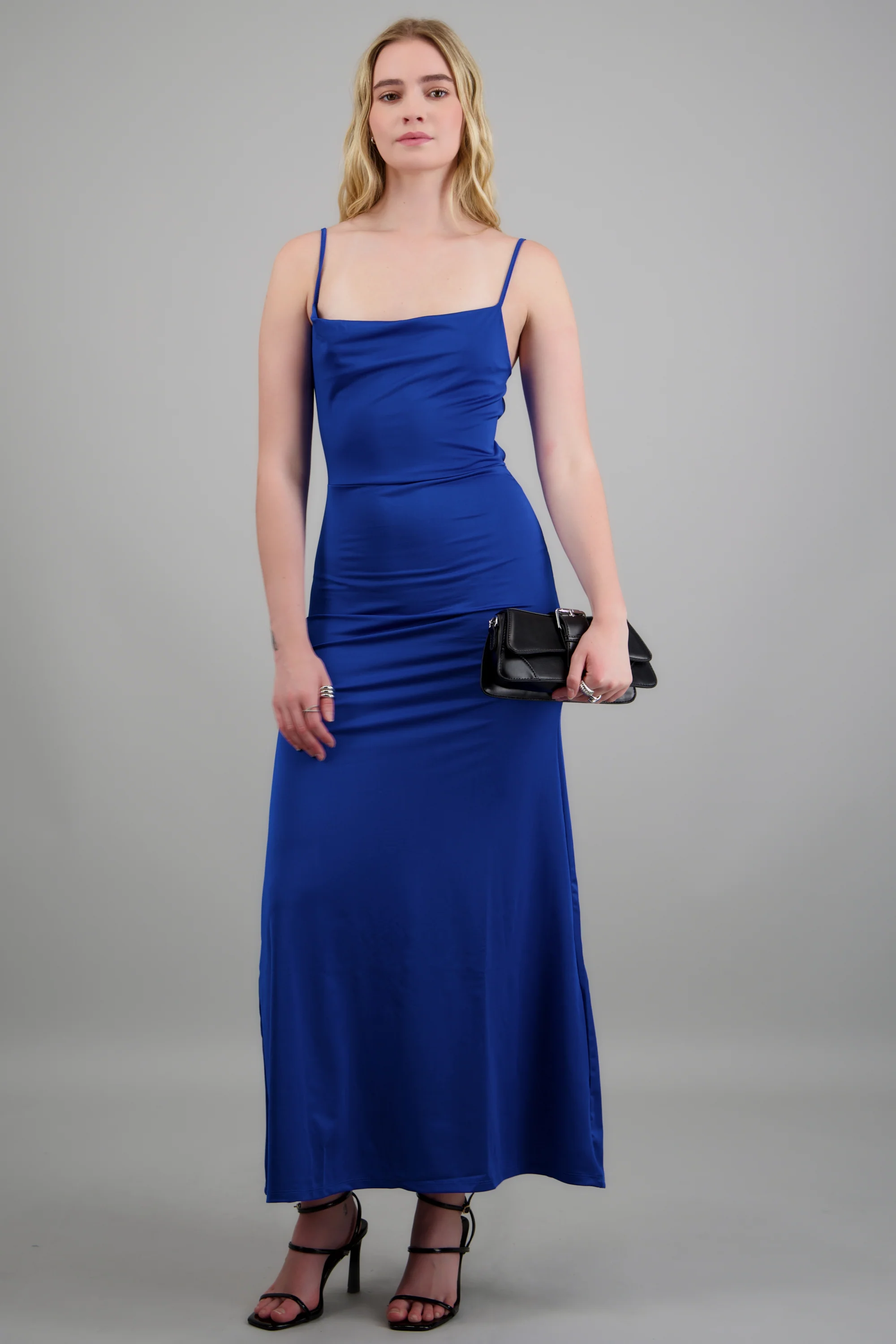 Vestido maxi cuello cascada detalle espalda - Image 2