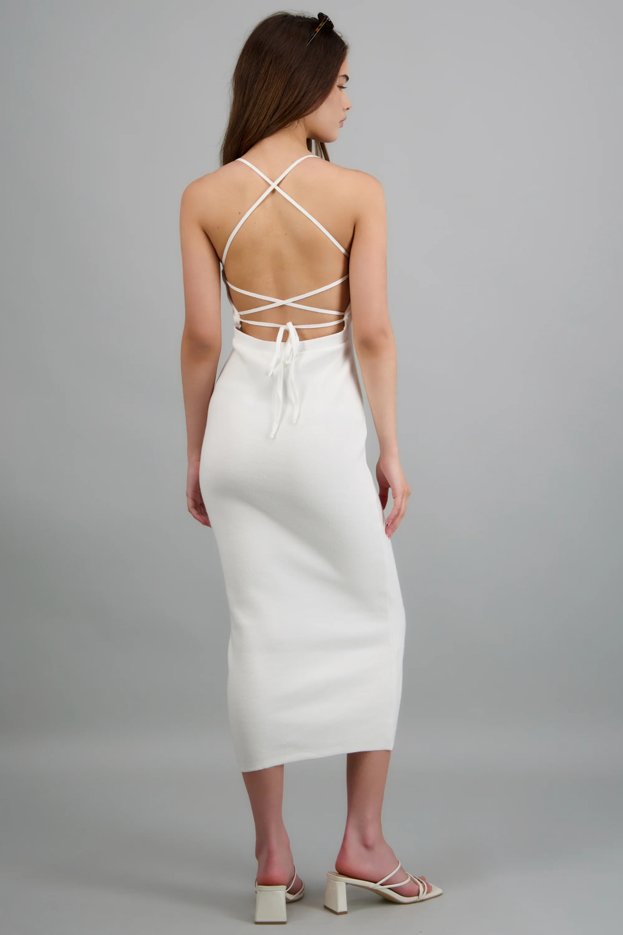Vestido maxi cuentas detalle espalda - Image 4