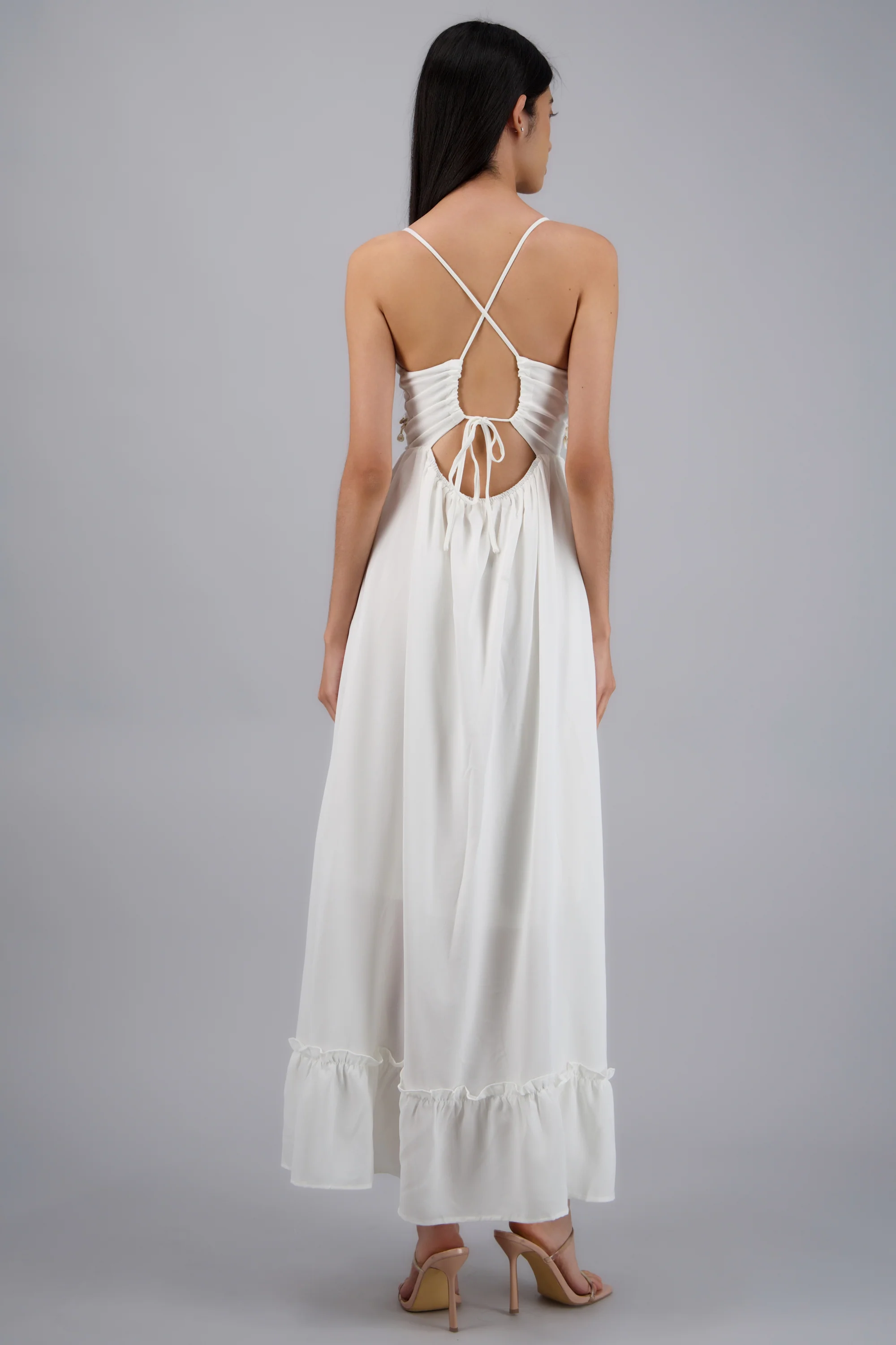 Vestido maxi detalle conchas - Image 4