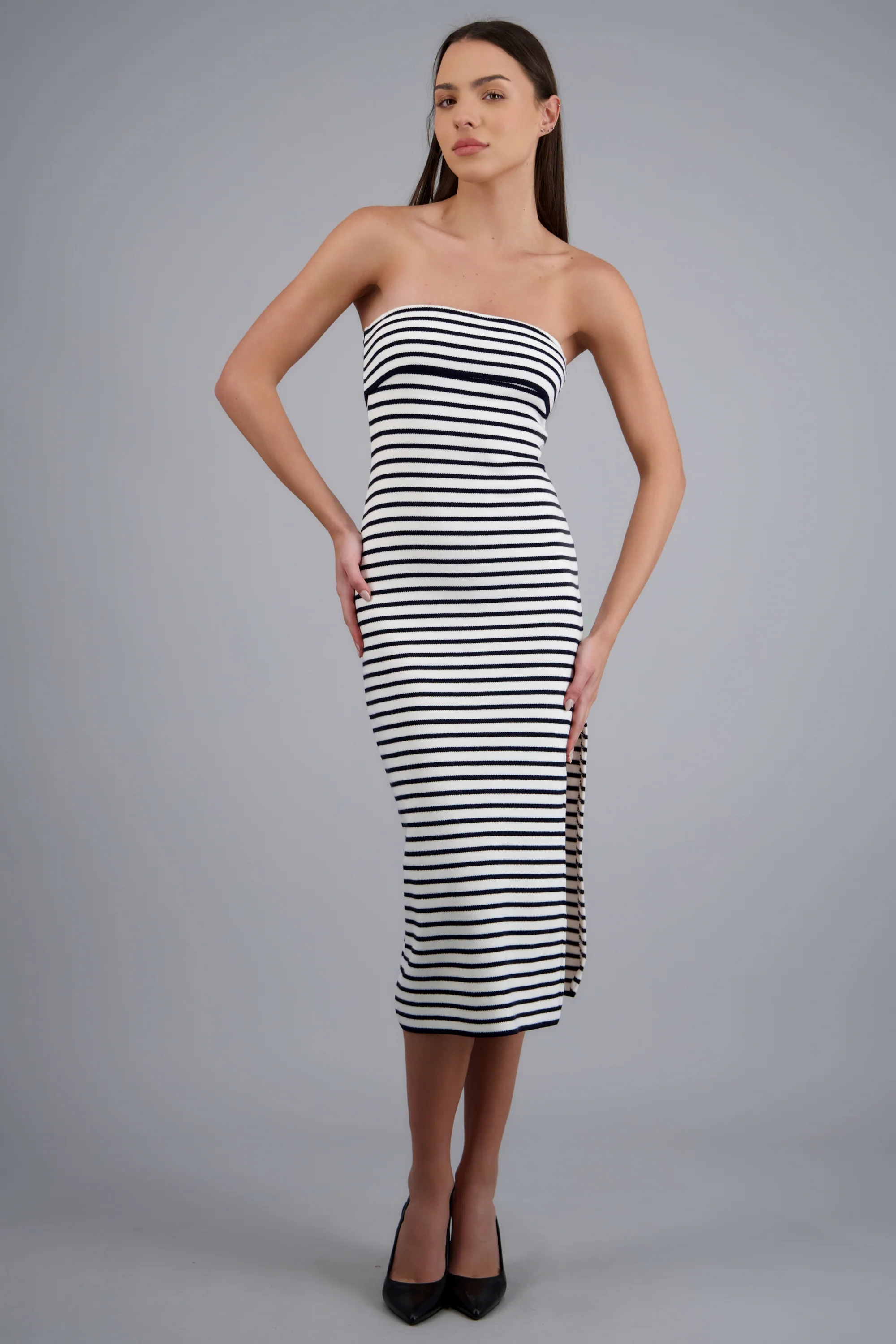 Vestido maxi detalle doblez kni - Image 3