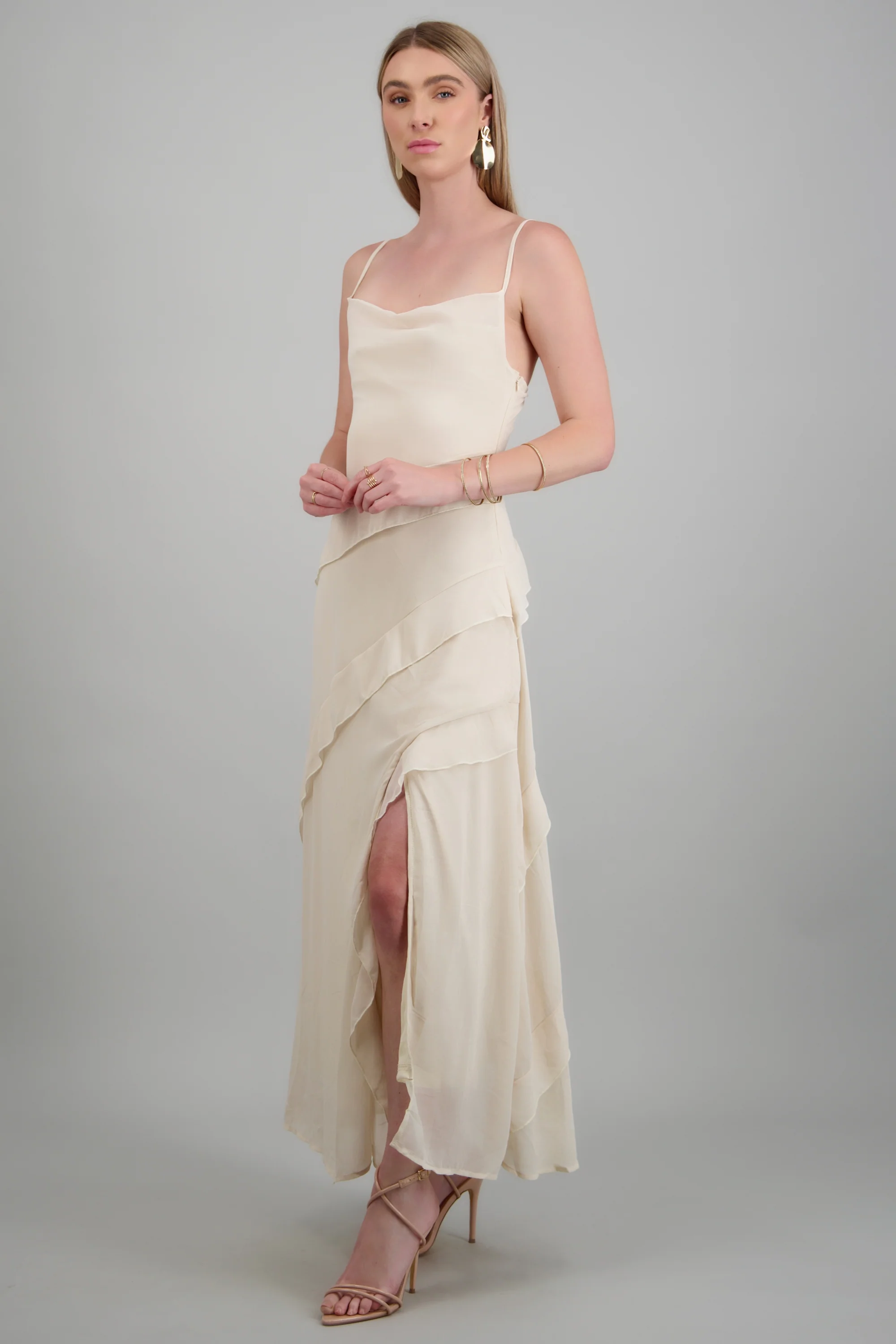 Vestido maxi detalle olanes - Image 2