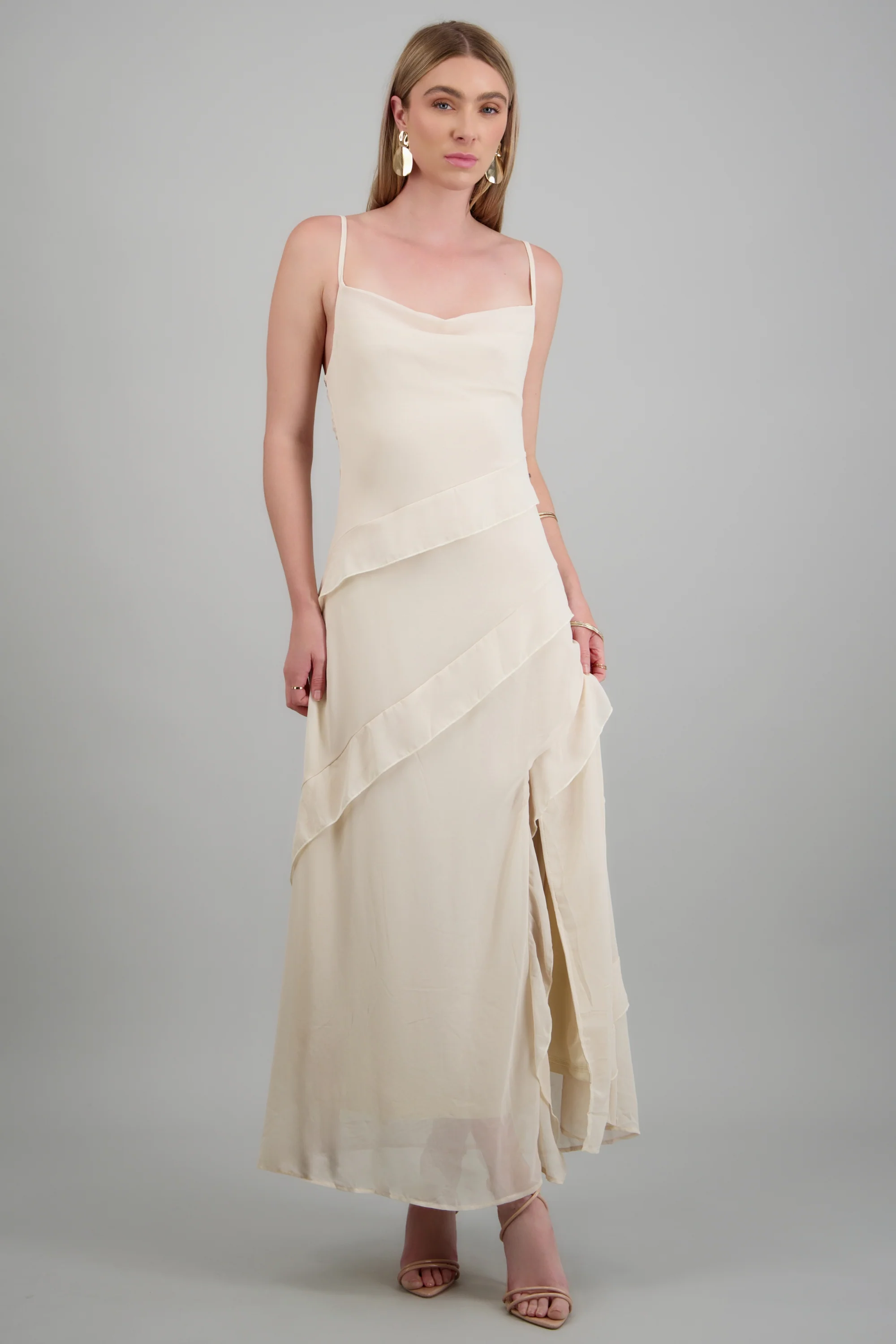 Vestido maxi detalle olanes - Image 3