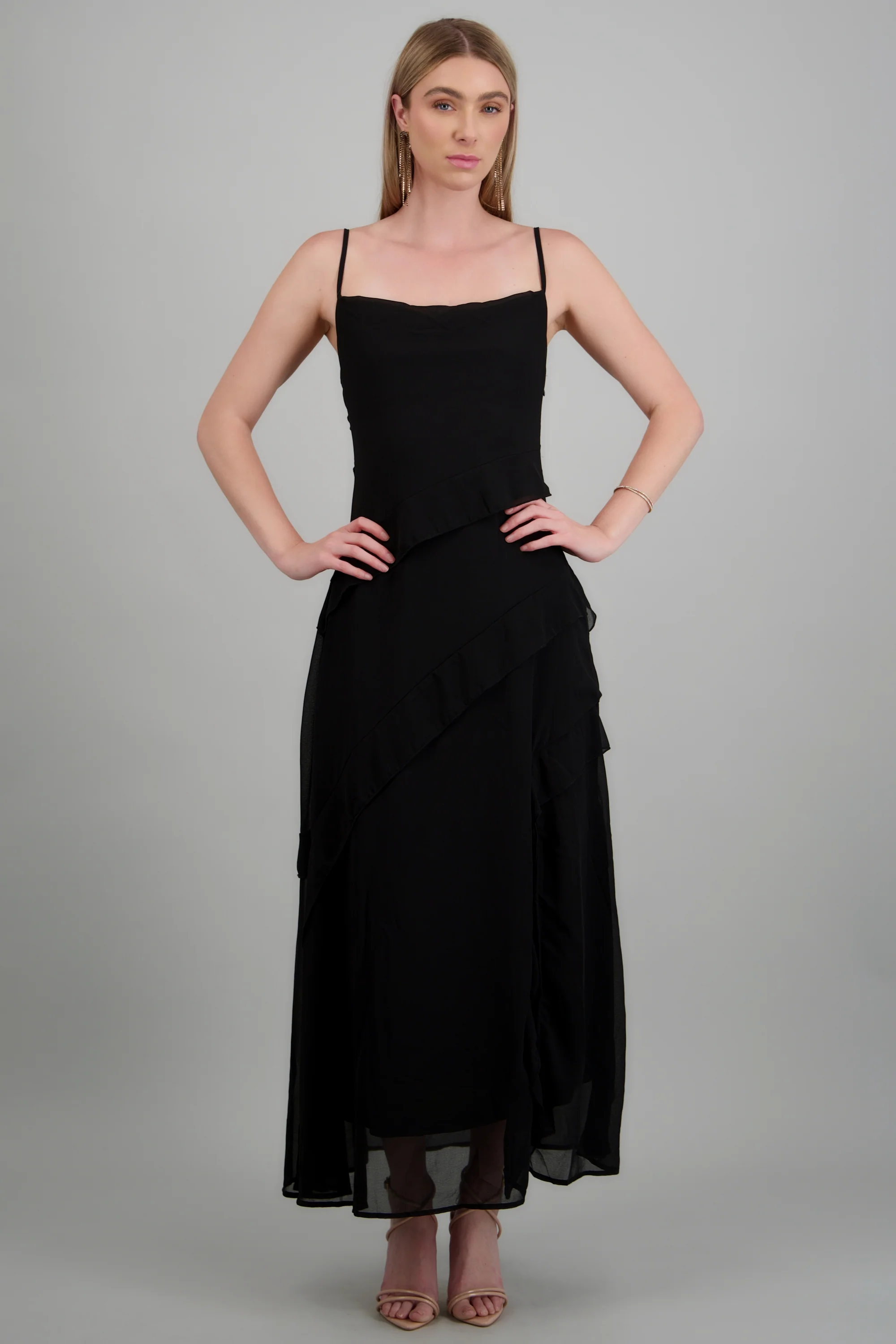 Vestido maxi detalle olanes - Image 3