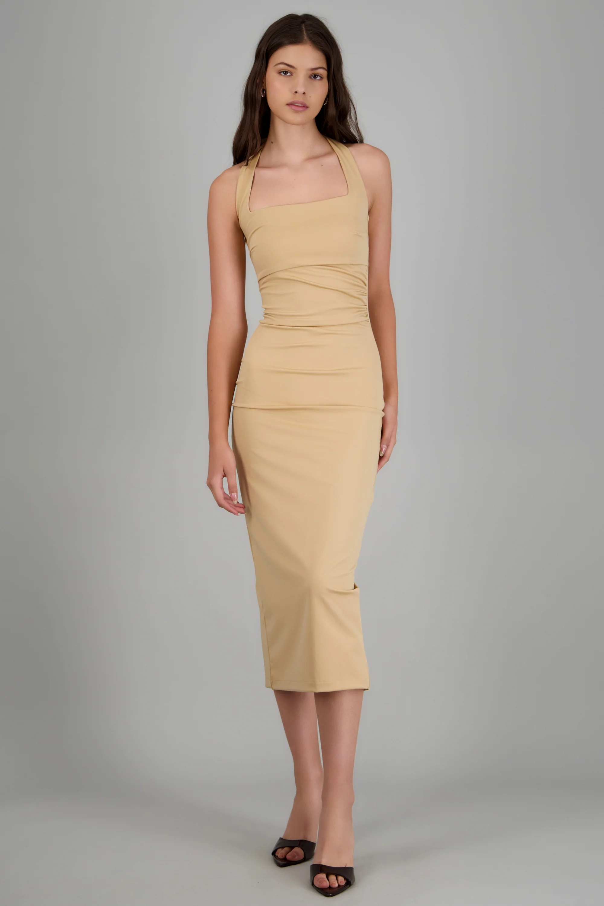 Vestido maxi escote cuadrado