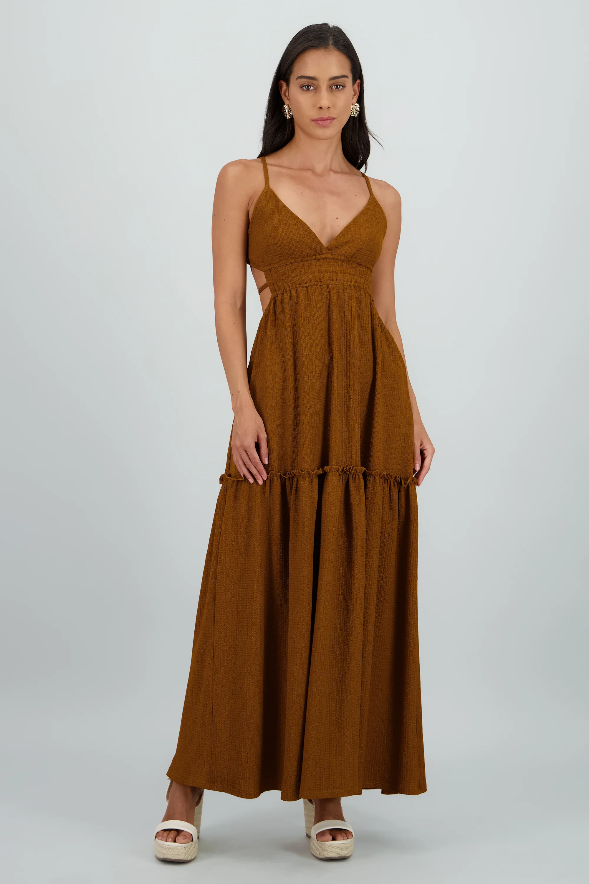 Vestido maxi espalda escote