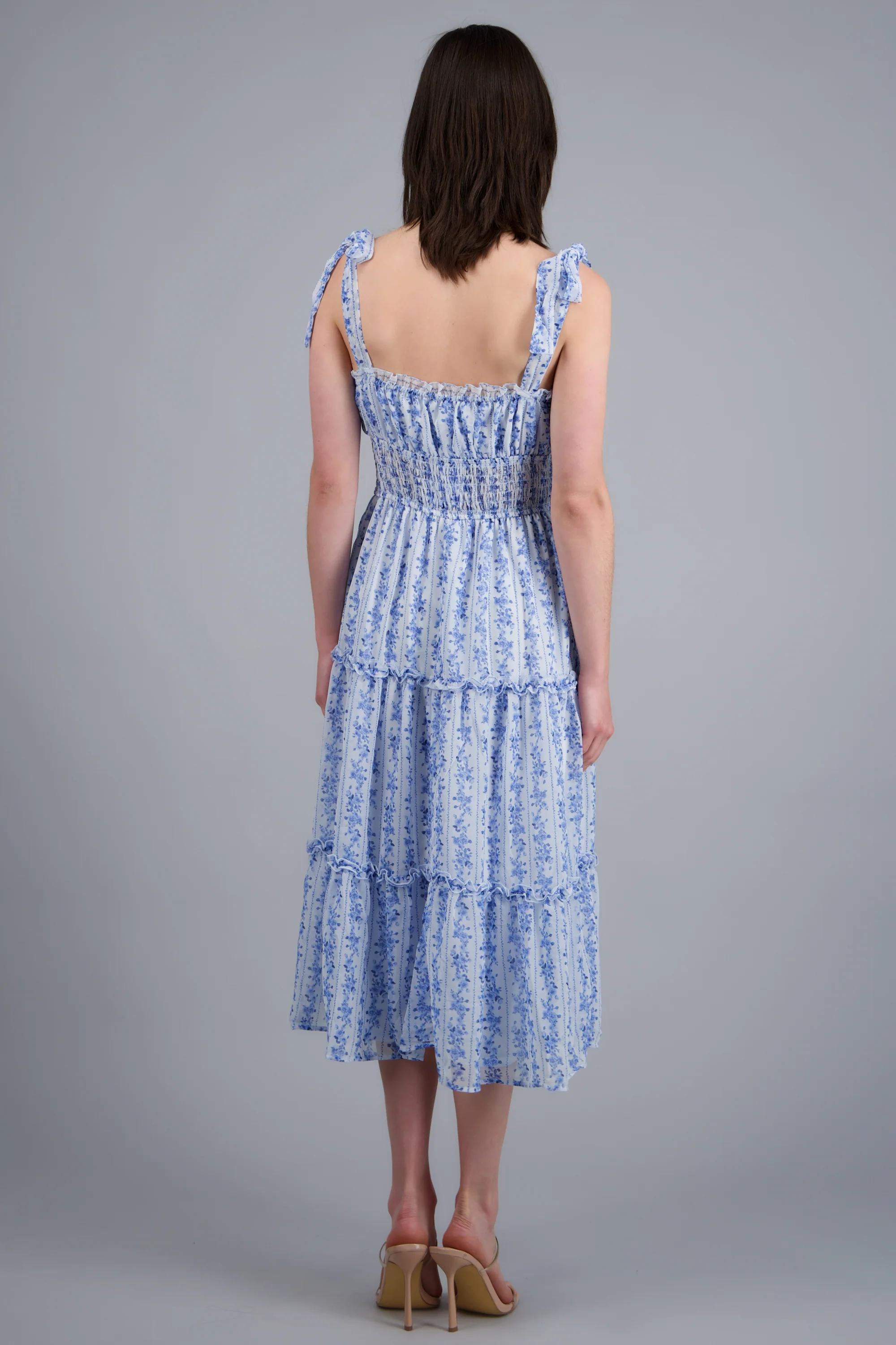 VESTIDO MAXI ESTAMPADO C/AMARRES - Image 4