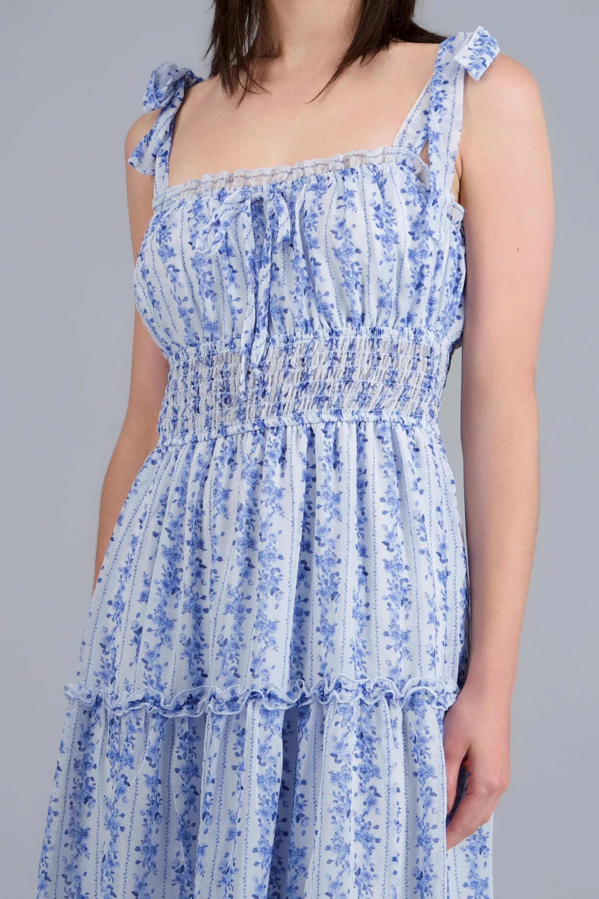 VESTIDO MAXI ESTAMPADO C/AMARRES - Image 5