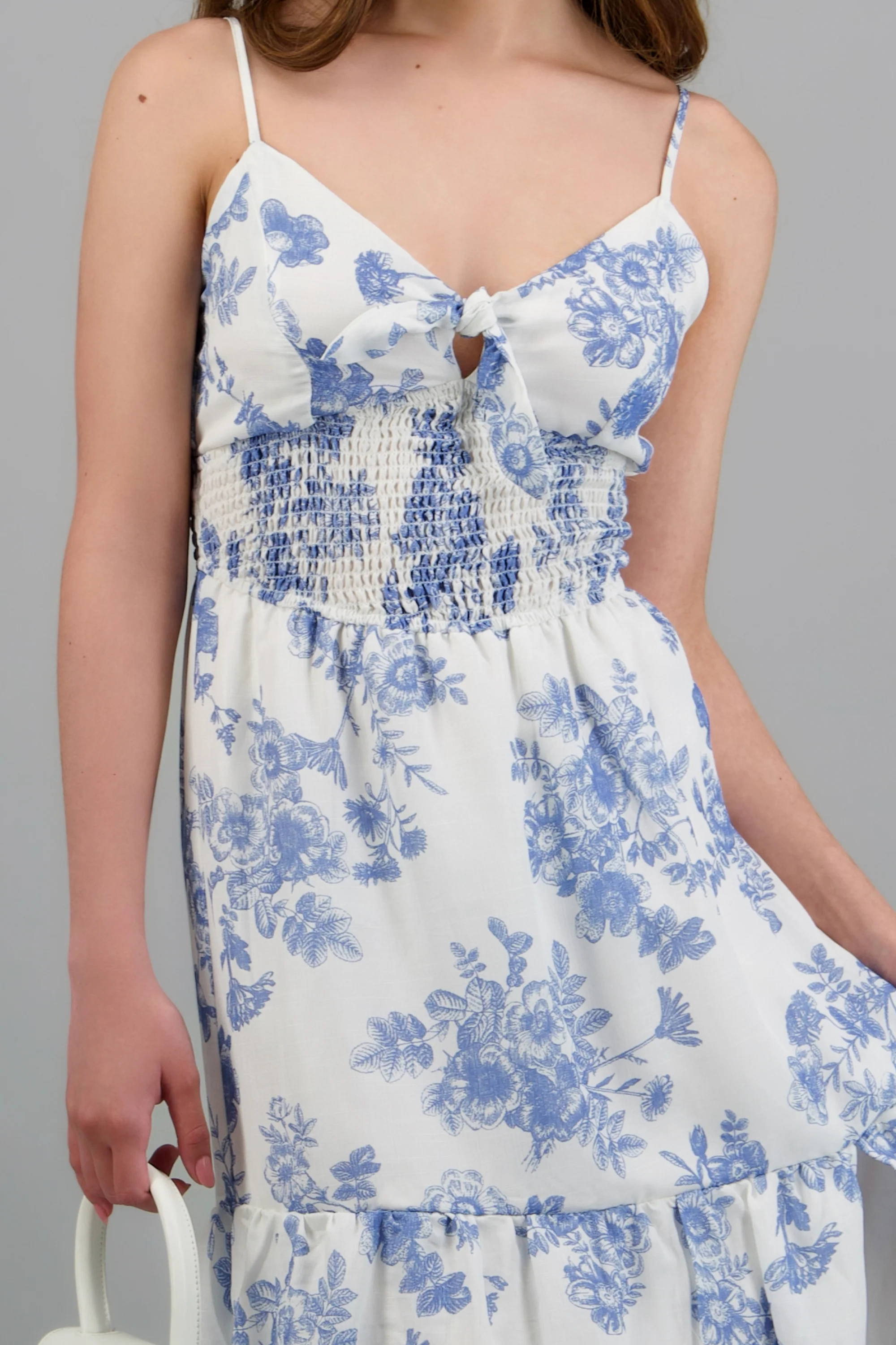 Vestido maxi flores con abertura - Image 5