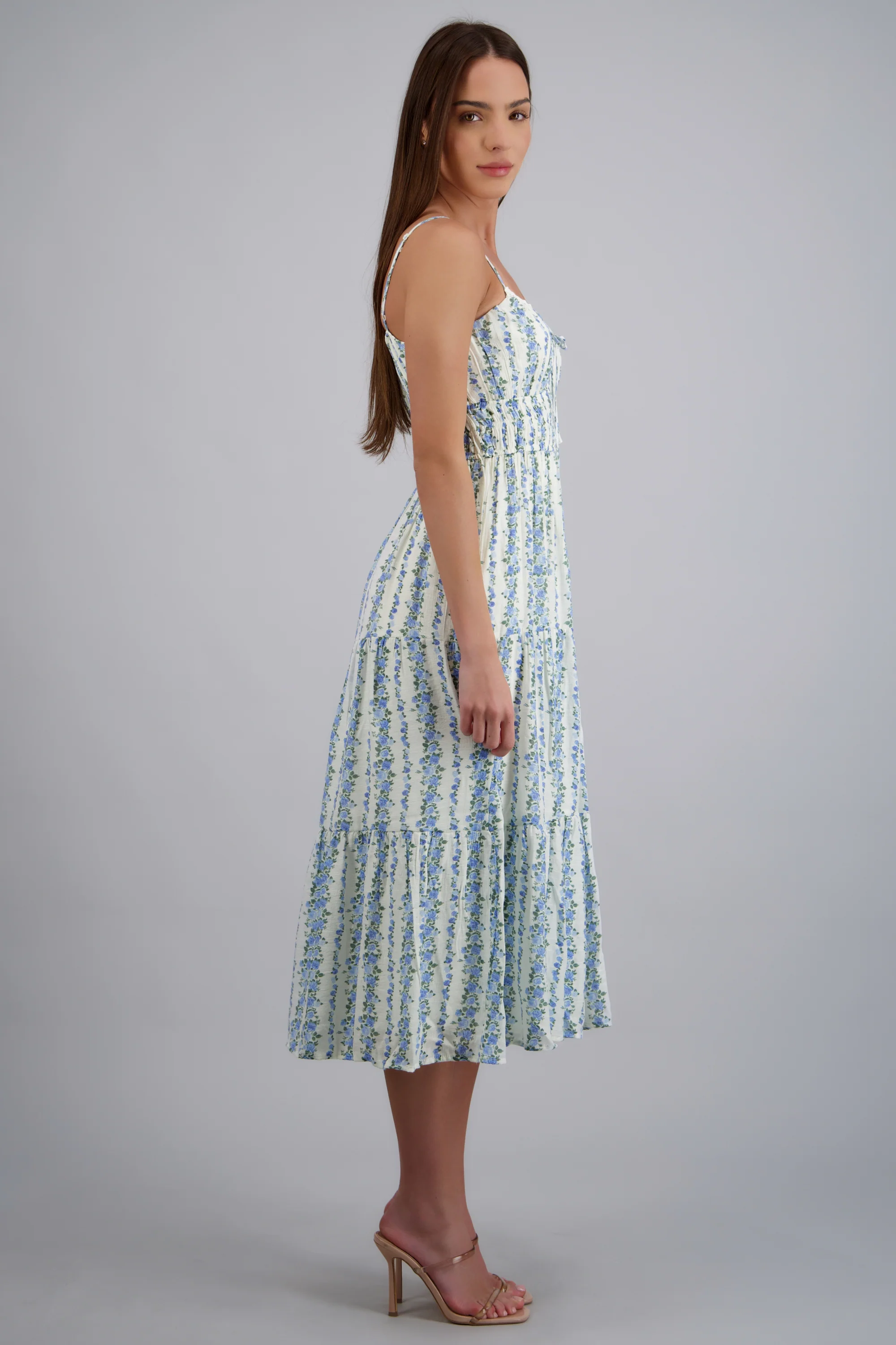 Vestido maxi flores det abertura - Image 2