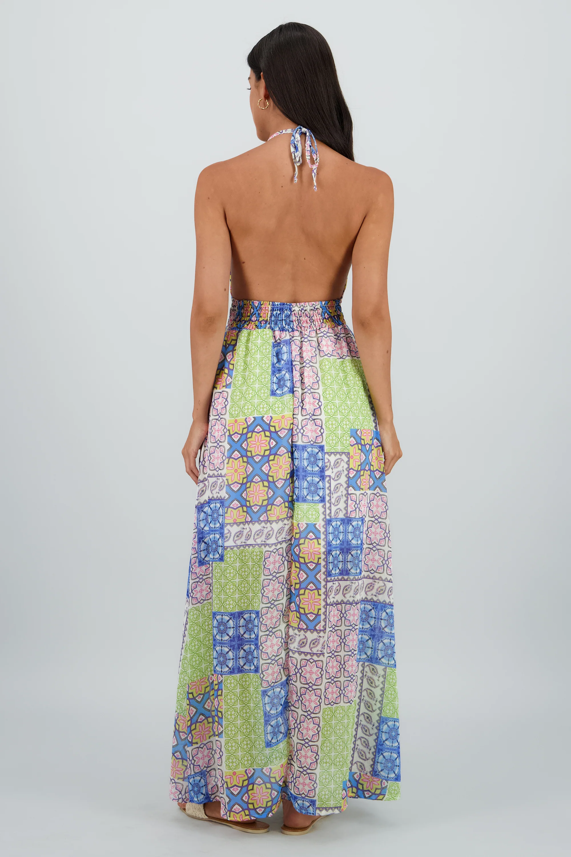 Vestido maxi halter boho - Image 4
