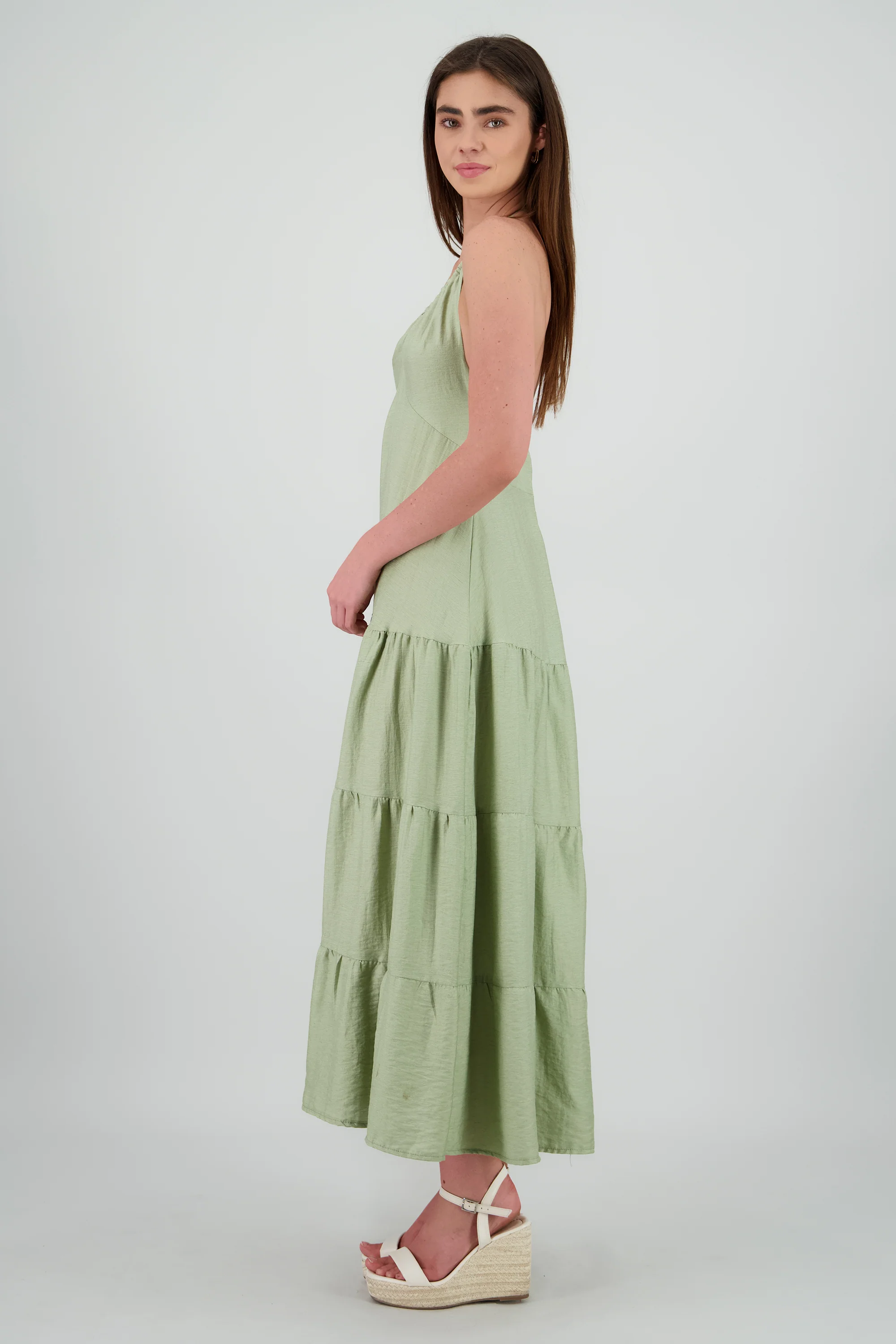Vestido maxi halter lino - Image 3