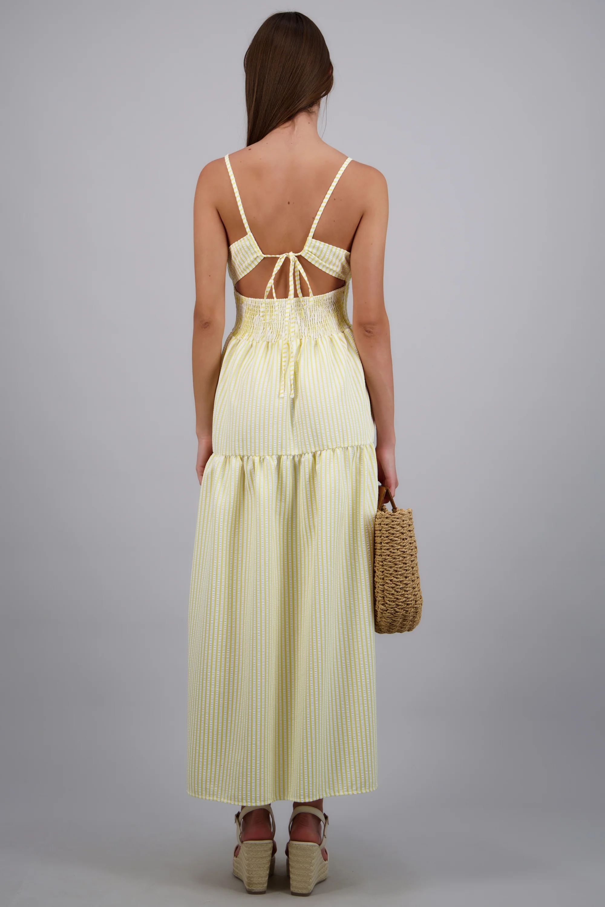 Vestido maxi lineas escote espalda - Image 4