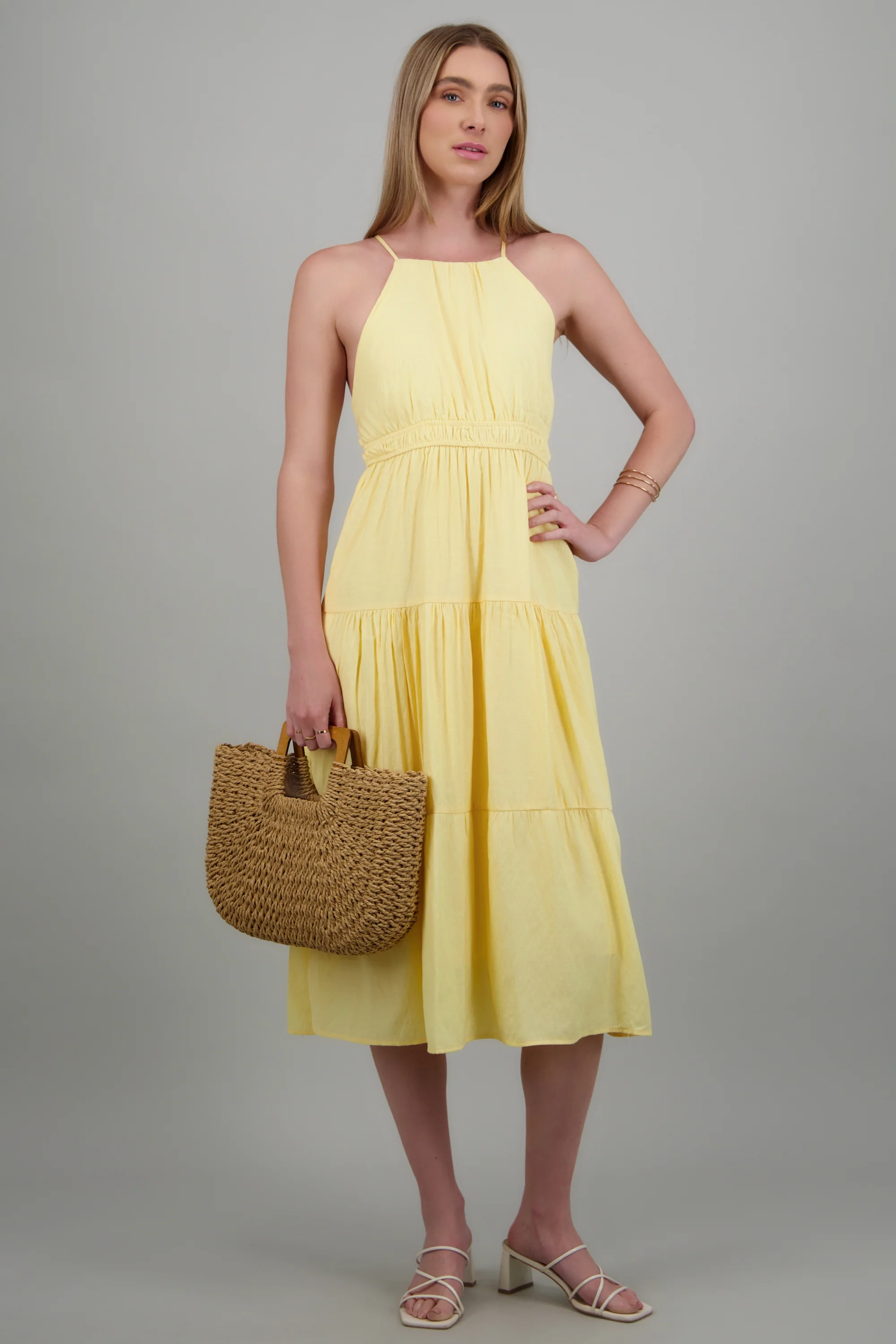 Vestido maxi liso - Image 3