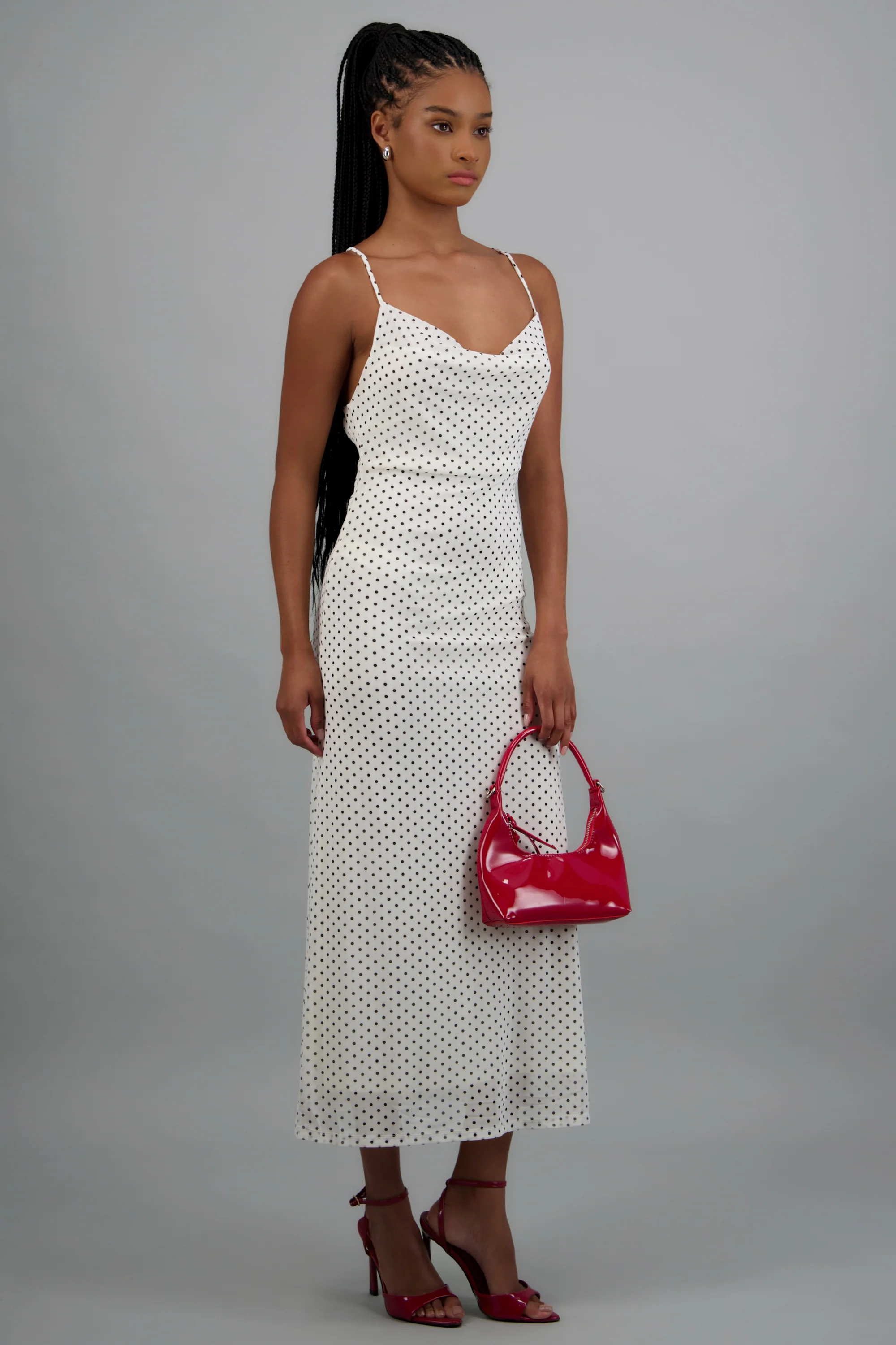Vestido maxi mesh polka dots - Image 2