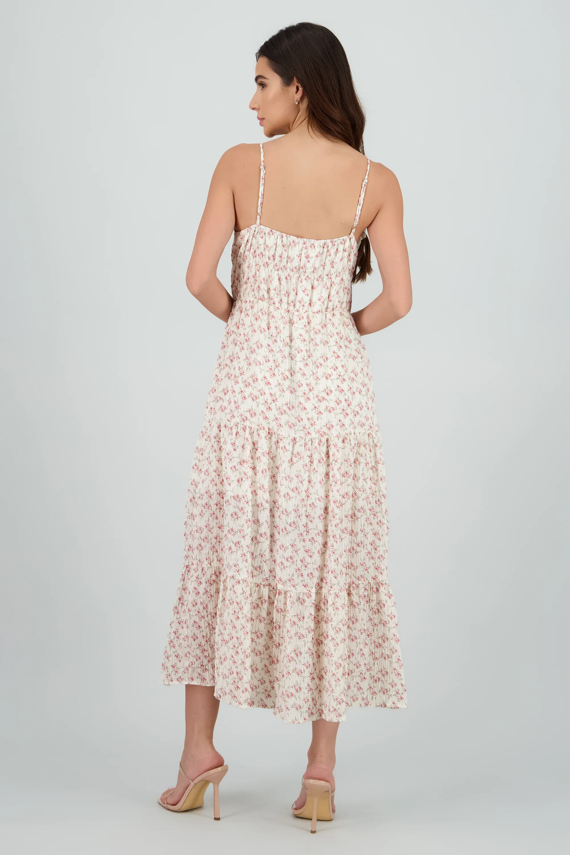 Vestido maxi mini flores tirantes - Image 4