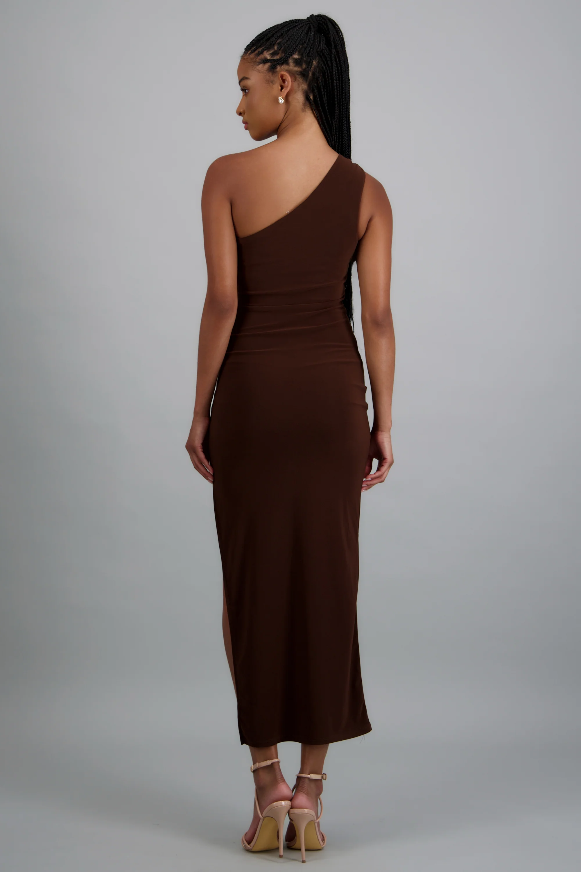 Vestido maxi off shoulder detalle herraje - Image 4