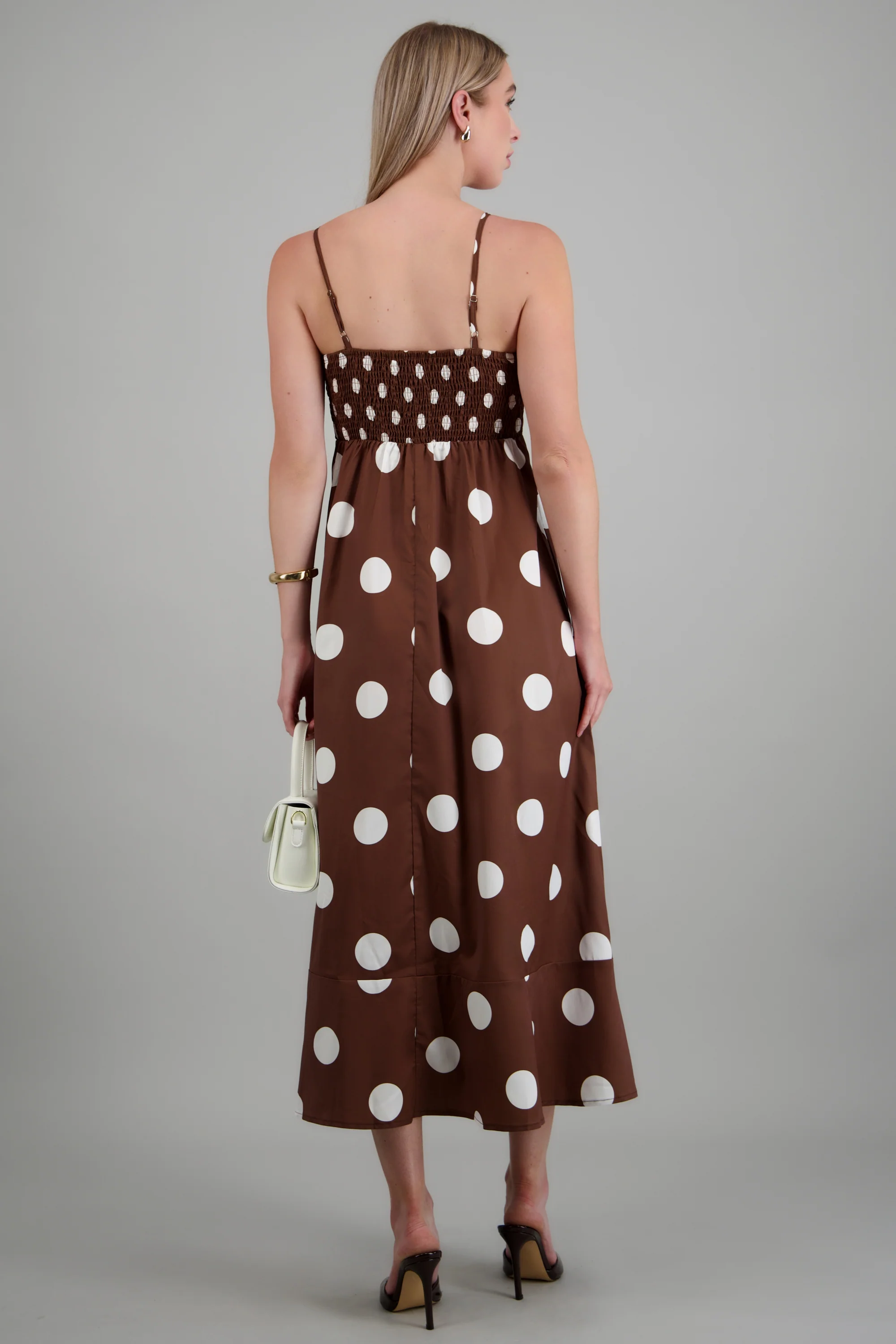 Vestido maxi polkas tirantes - Image 4