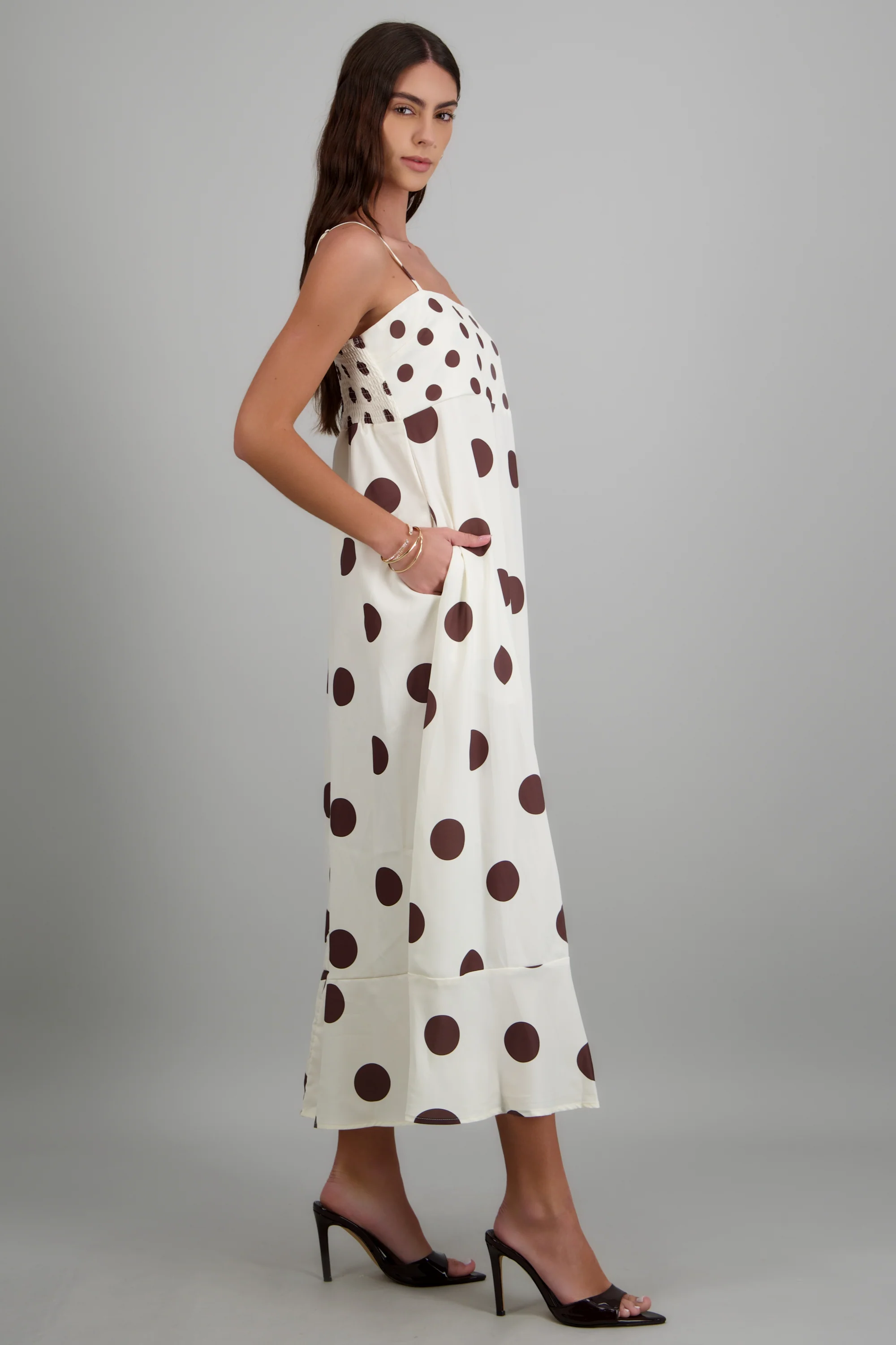 Vestido maxi polkas tirantes - Image 2