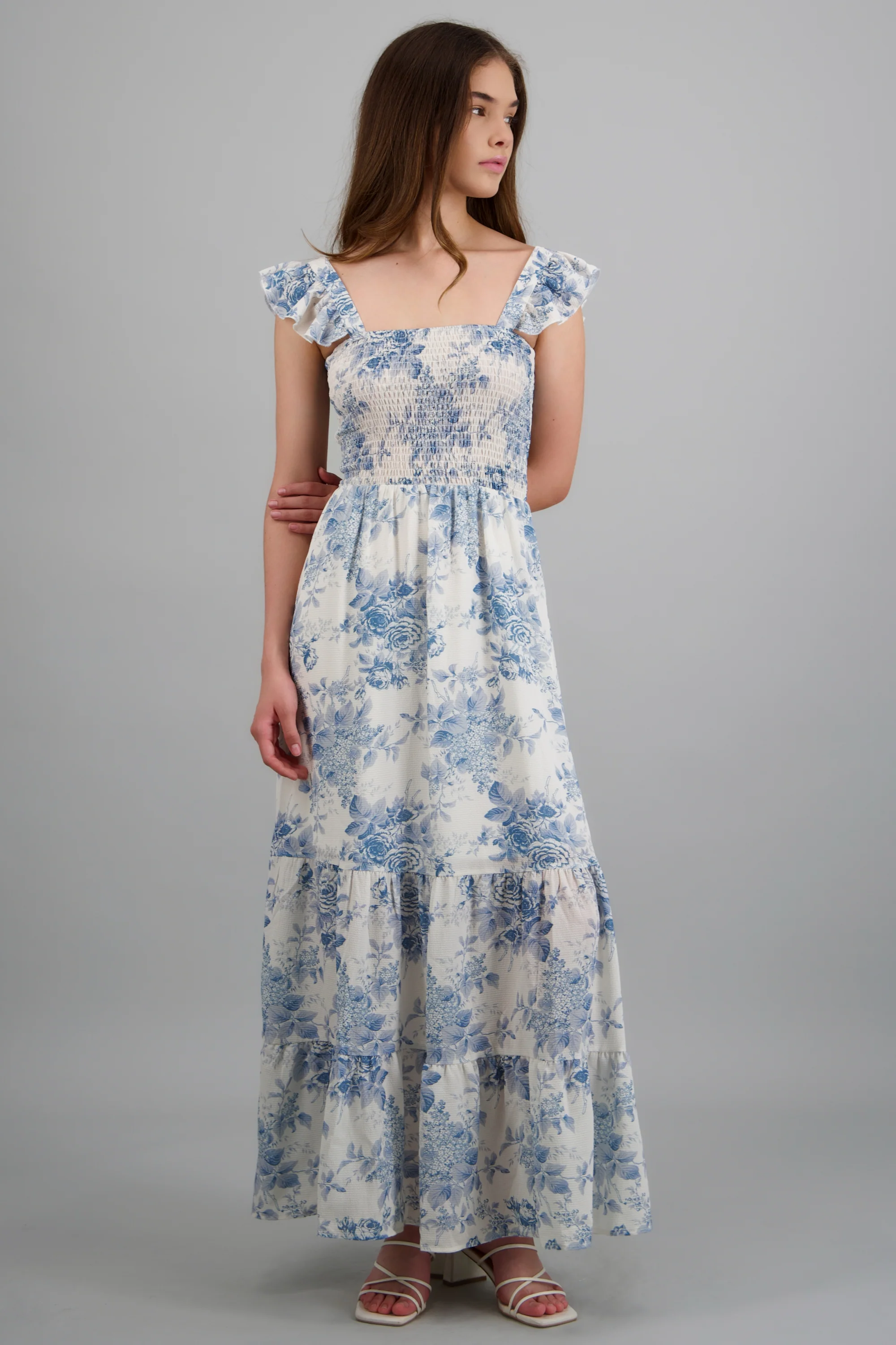 Vestido maxi smock trapless - Image 3