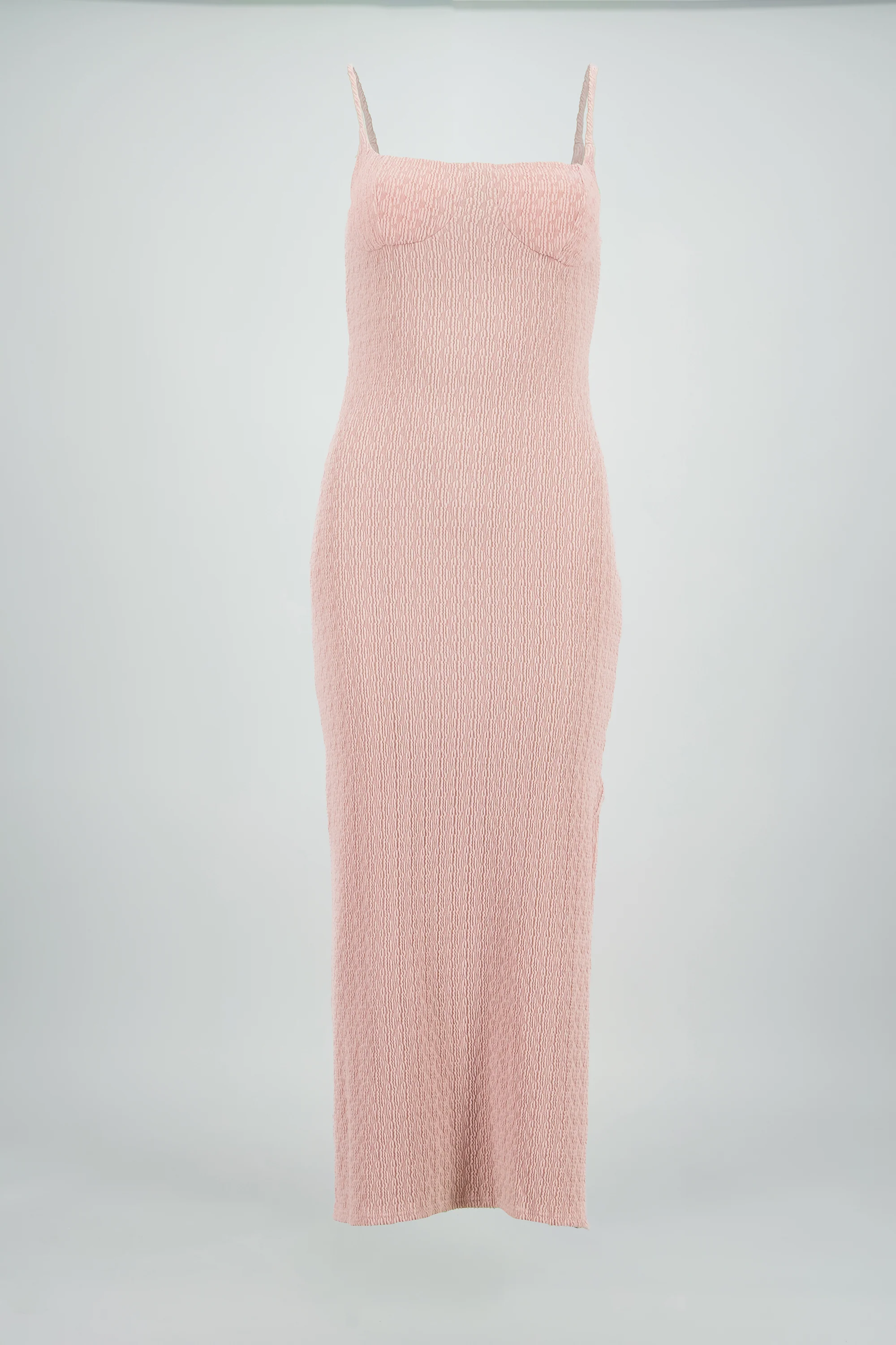 Vestido maxi textura con copas - Image 6