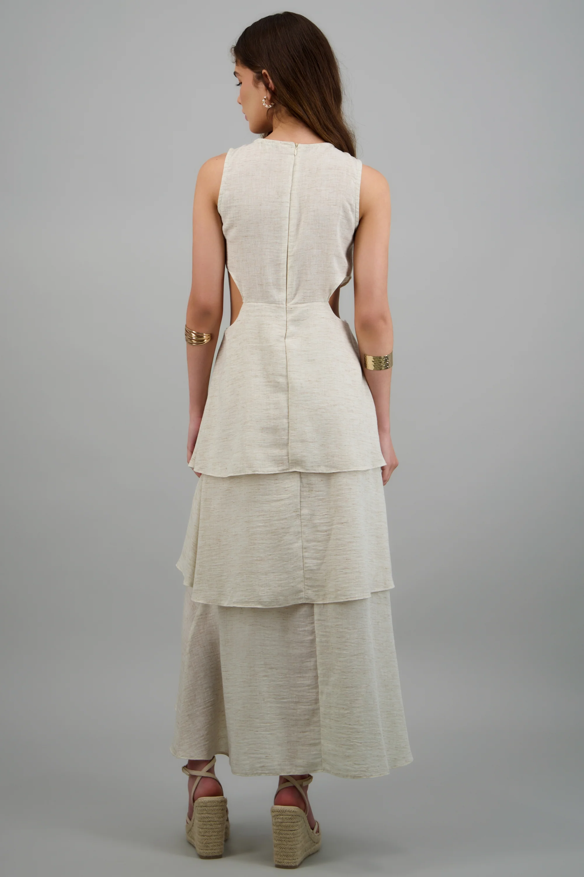 Vestido midi aro con olanes - Image 4