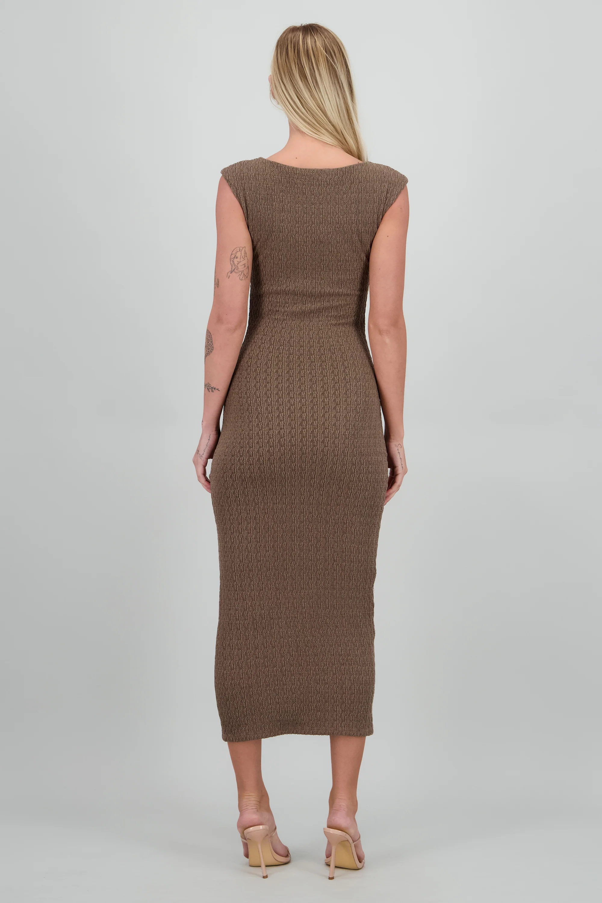 Vestido midi det fruncido lateral - Image 4