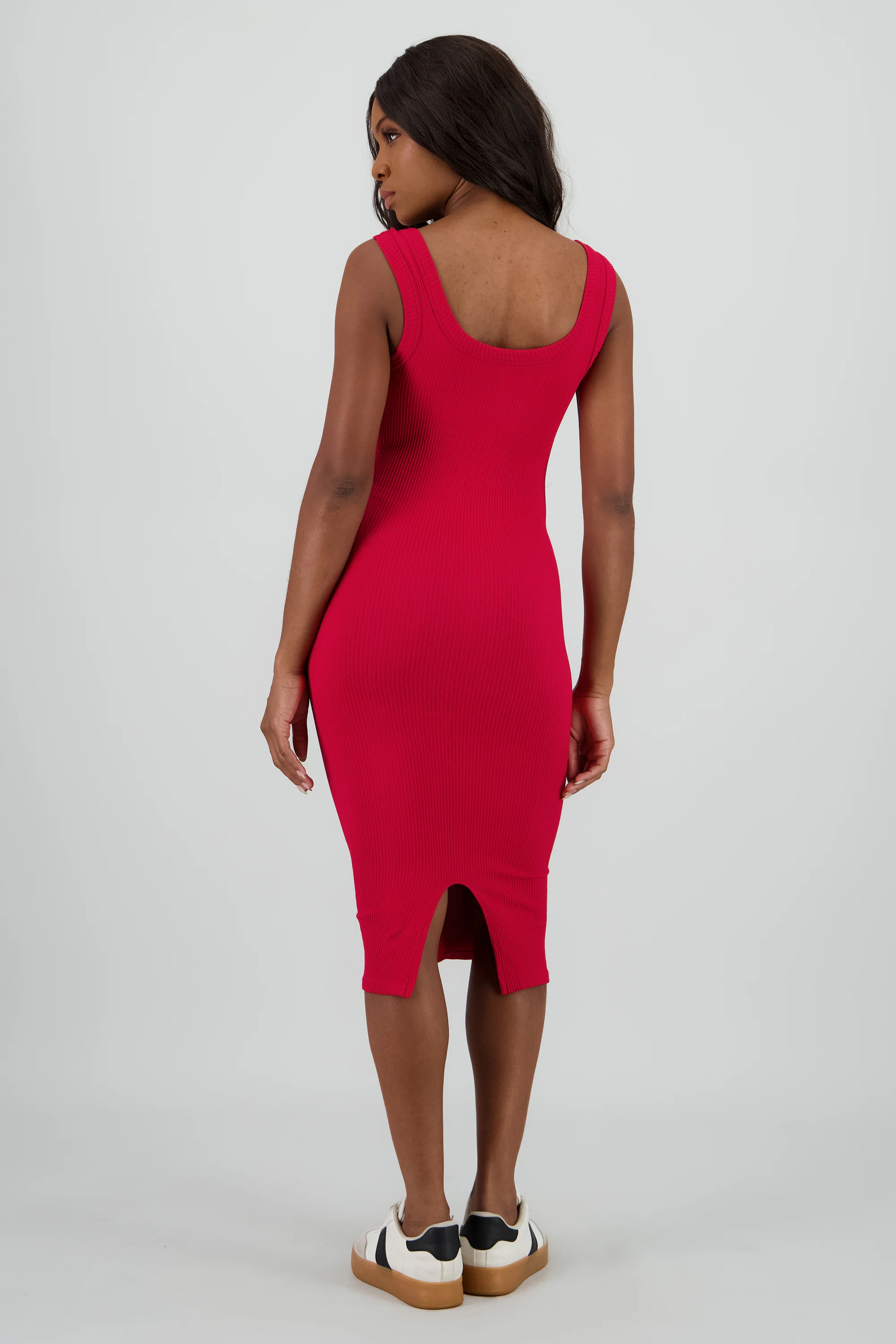 Vestido midi detalle seamless liso - Image 4