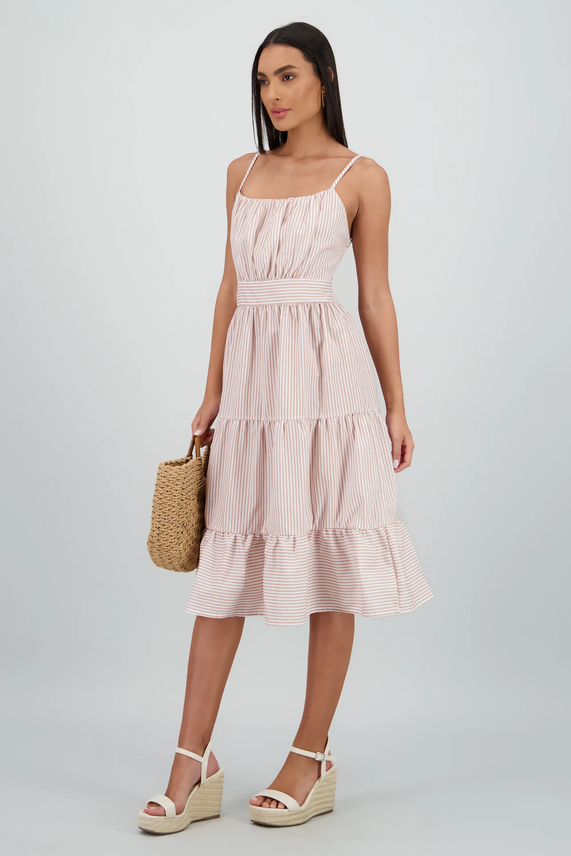 Vestido midi rayas - Image 3