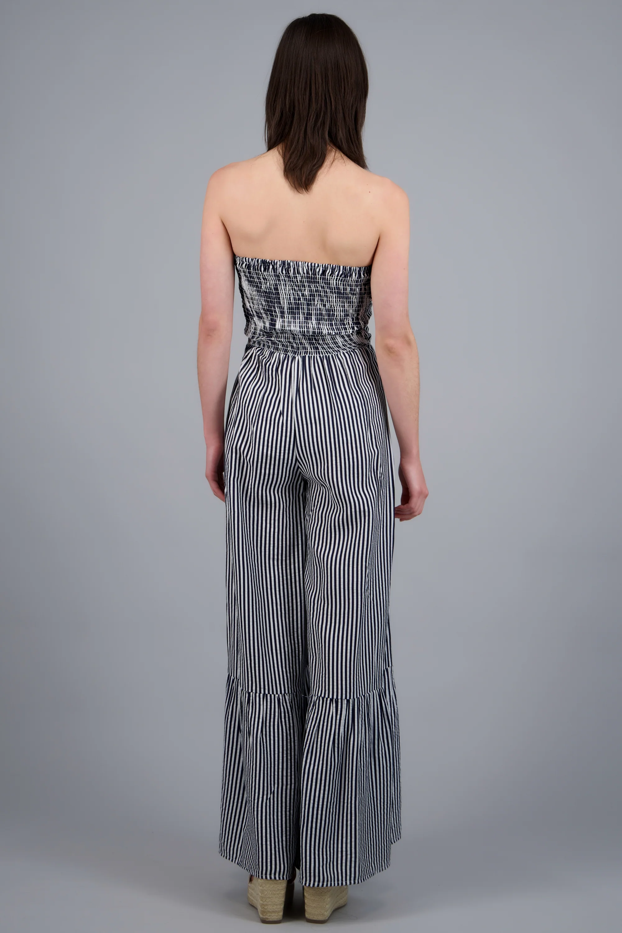 Vestido midi strapless detalle escote - Image 4