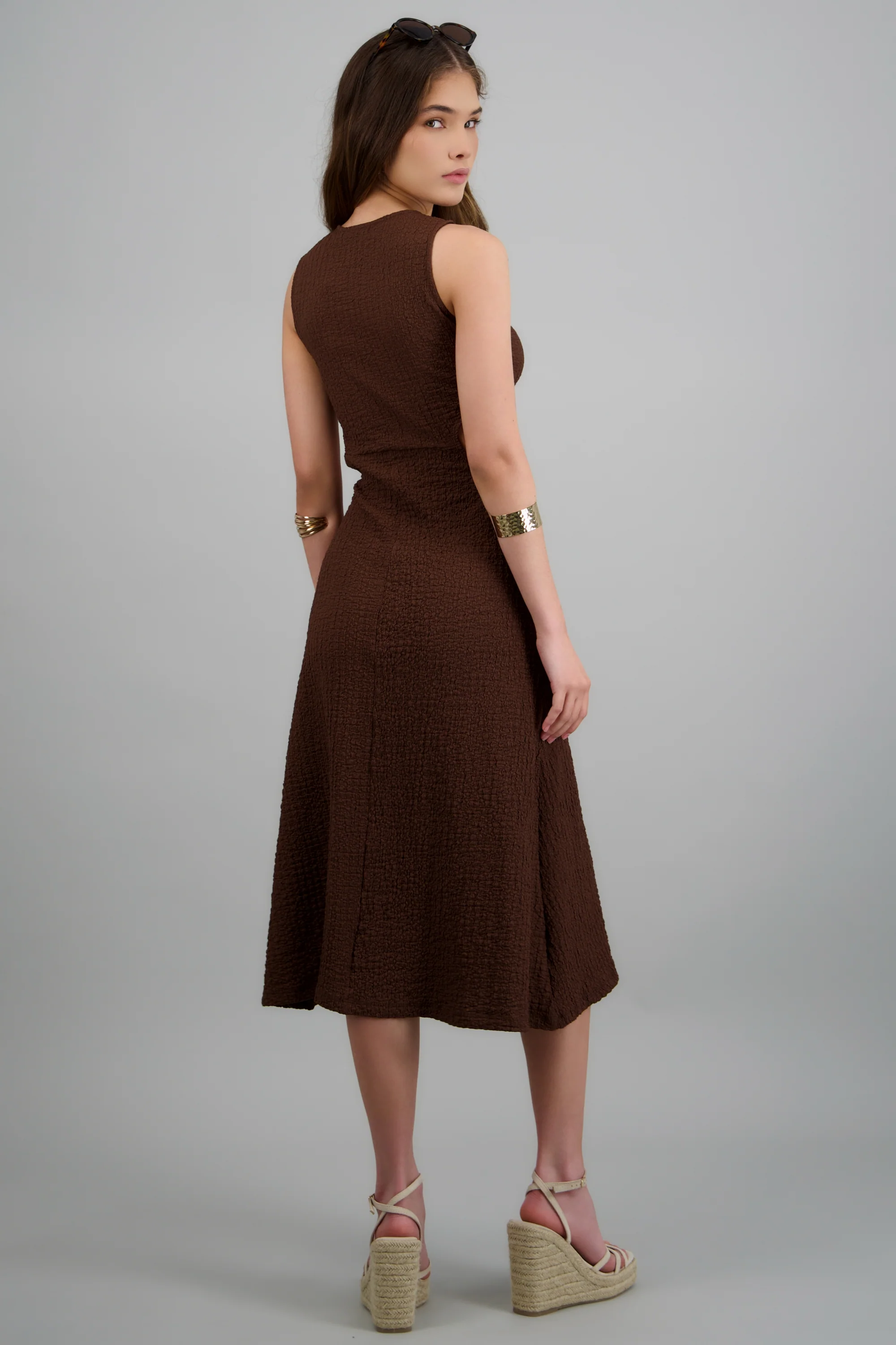 Vestido midi textura aro - Image 5
