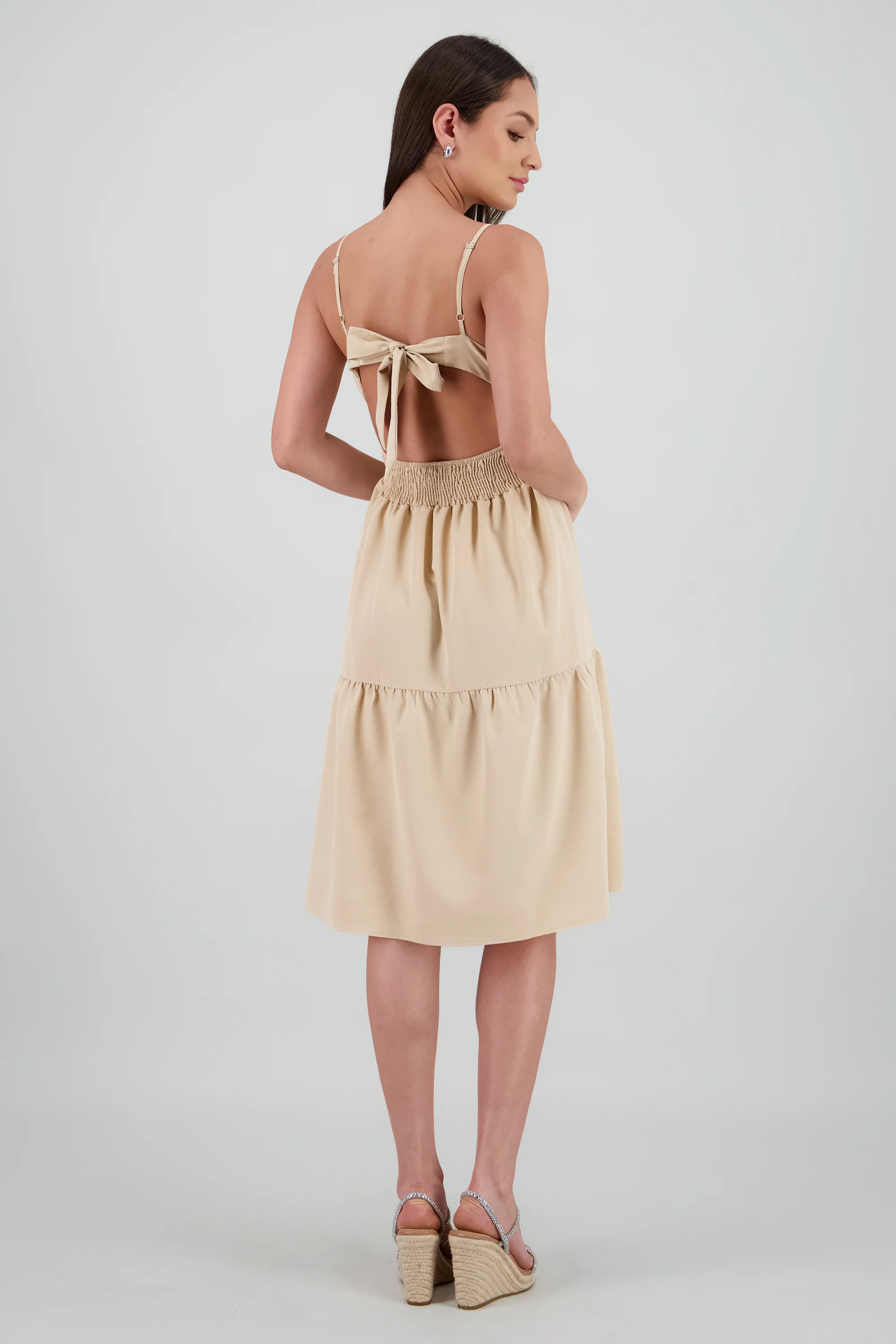 Vestido midi tirante olanes - Image 4
