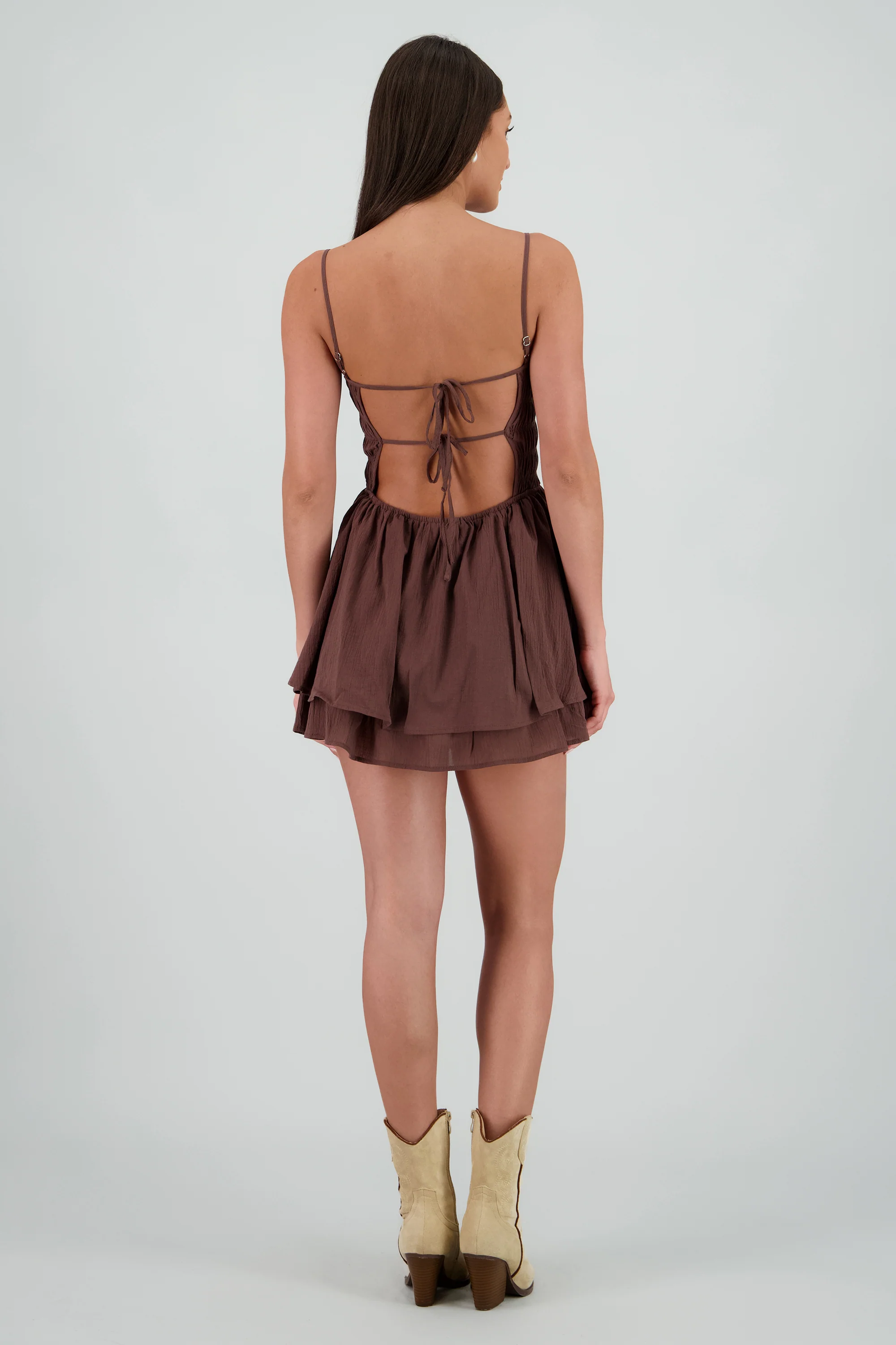 Vestido mini amarre espalda - Image 4