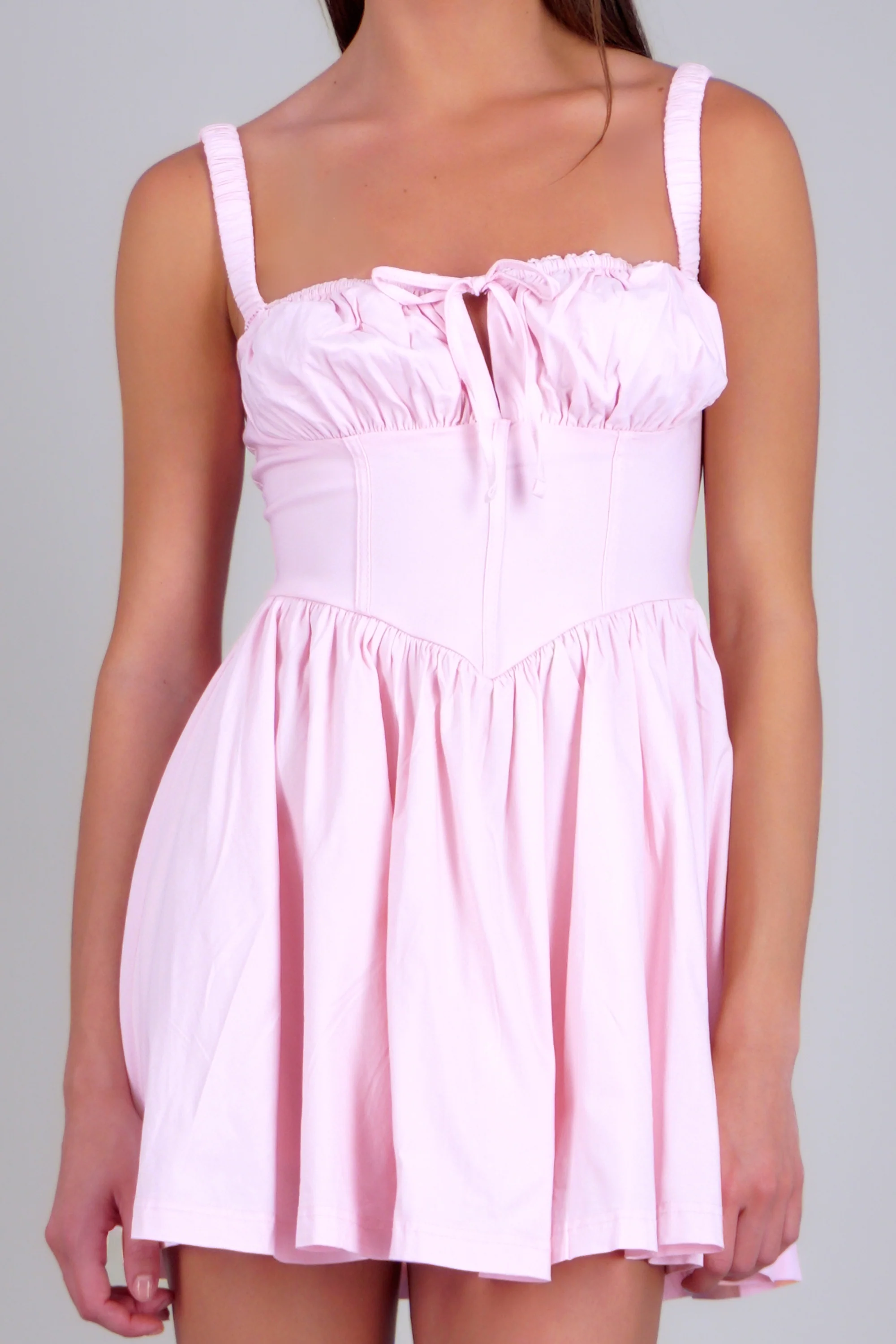 Vestido mini corset liso - Image 5