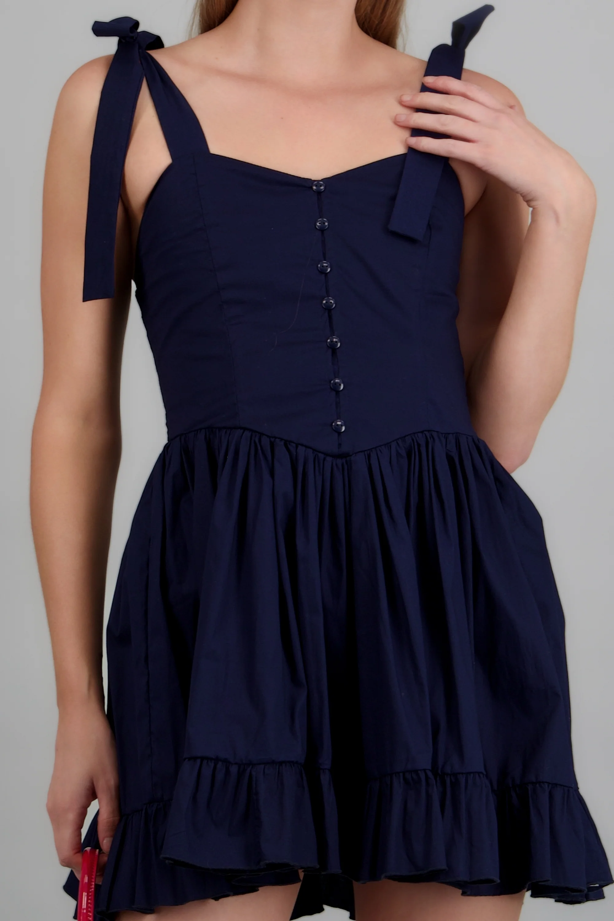 Vestido mini detalle botones - Image 5