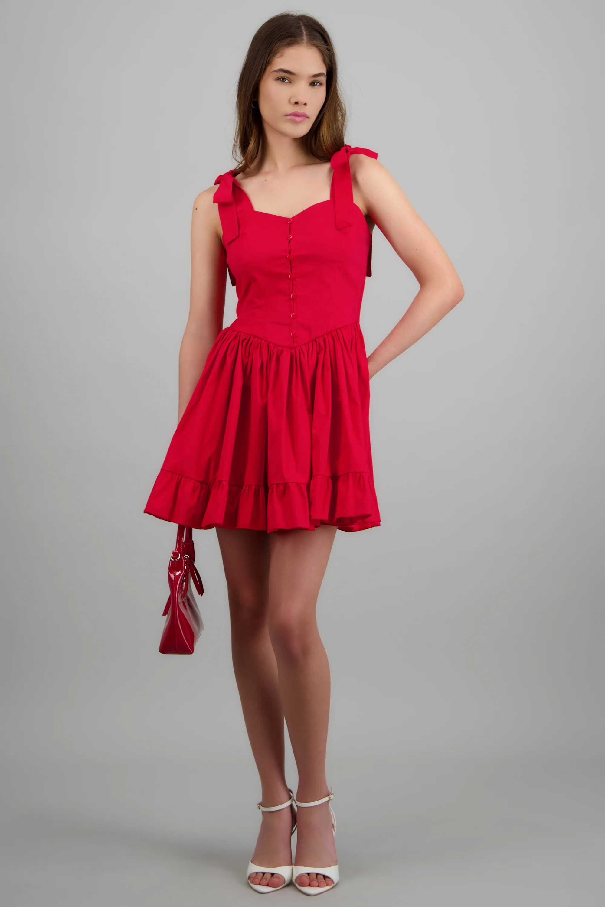 Vestido mini detalle botones - Image 4