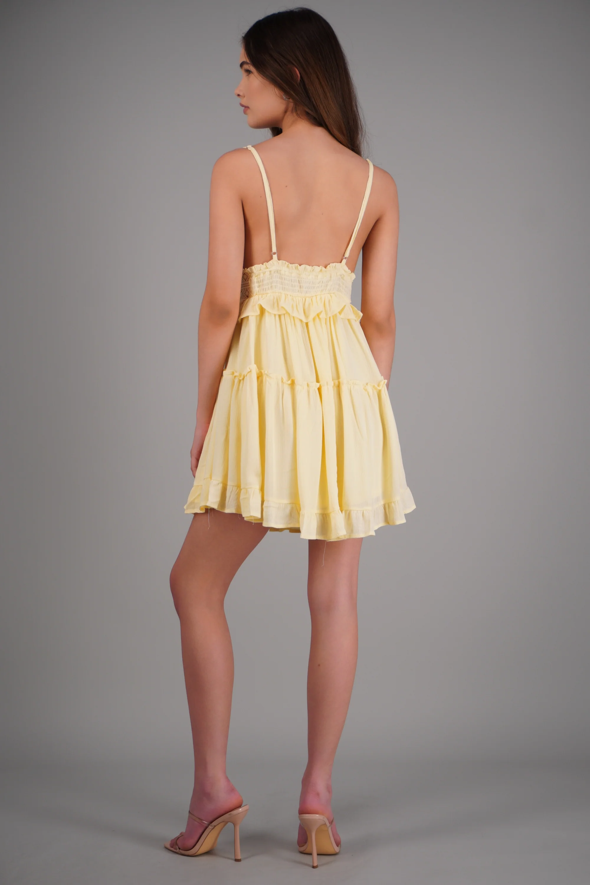 Vestido mini detalle crochet - Image 4