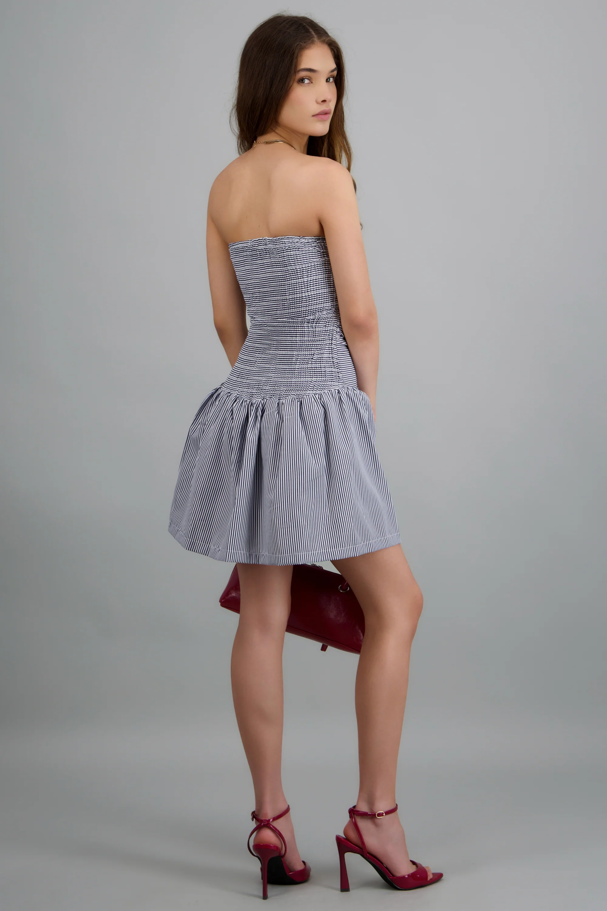 Vestido mini detalle fruncido - Image 4