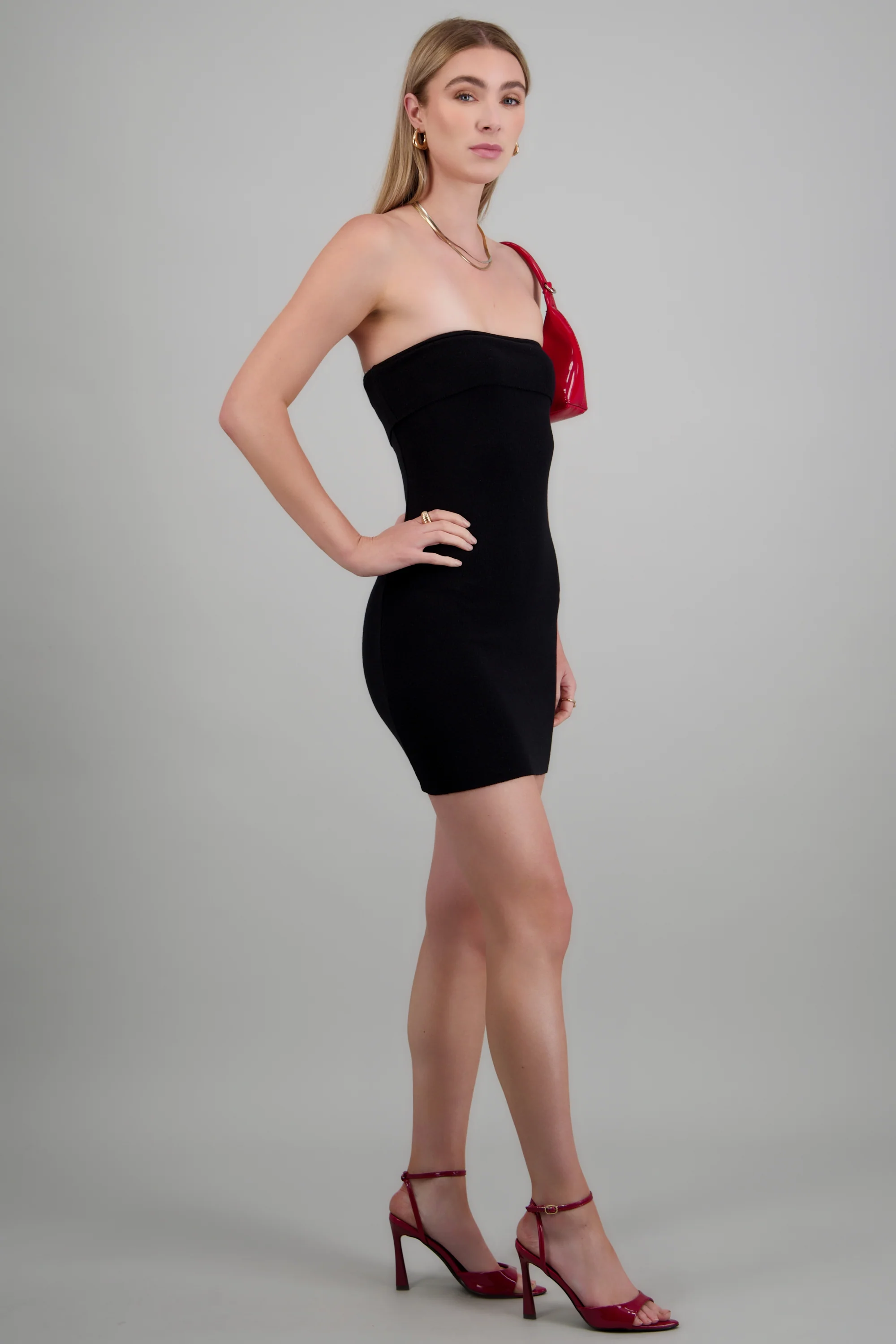 Vestido mini doblez liso - Image 2
