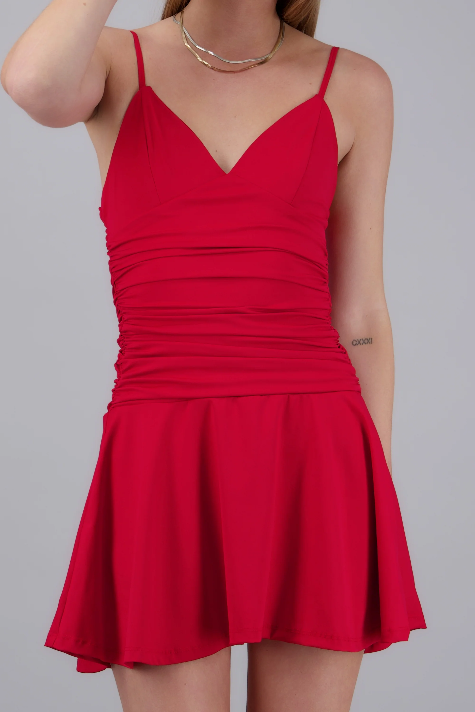 Vestido mini drapeado cintura - Image 5