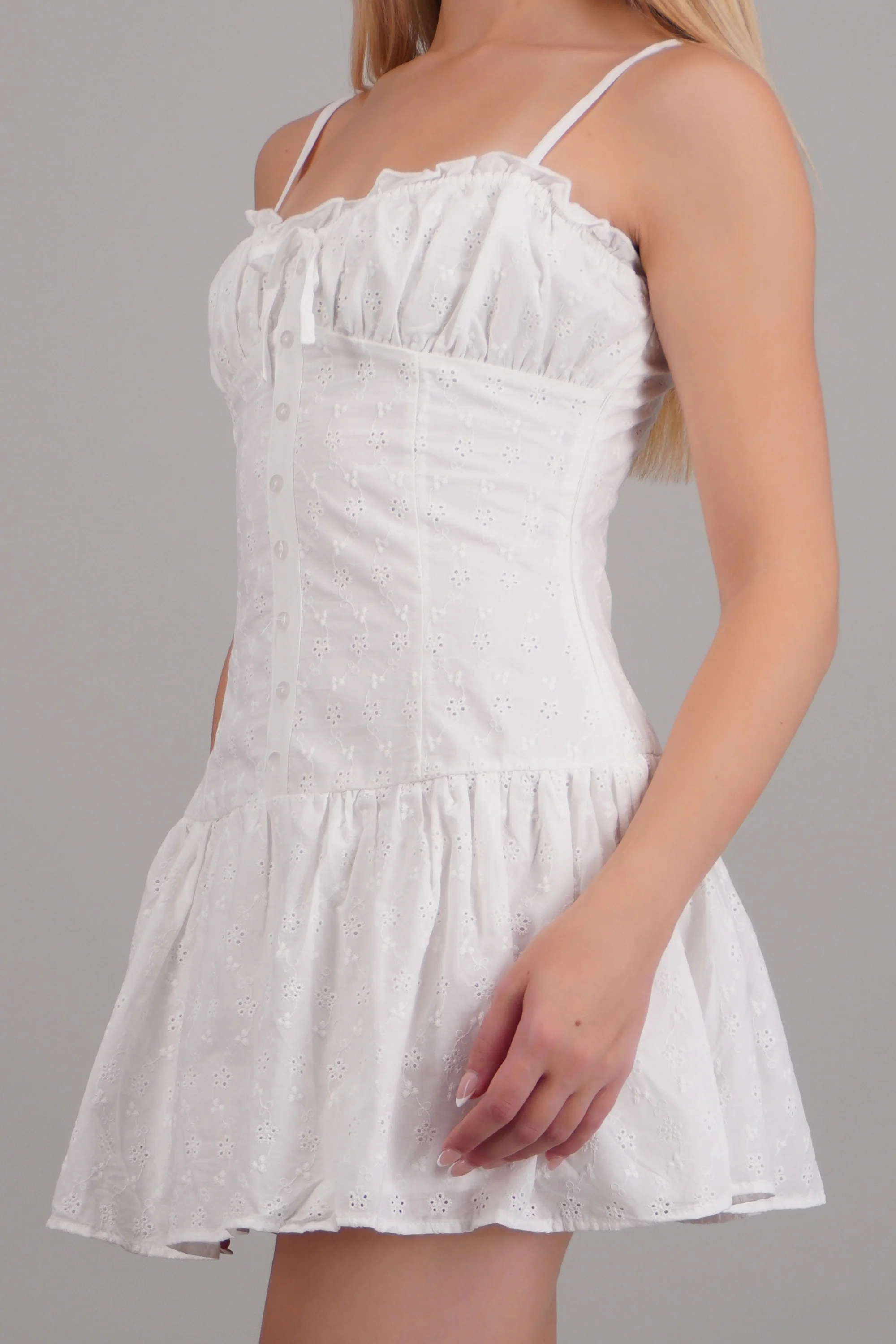 Vestido mini eyelet - Image 3
