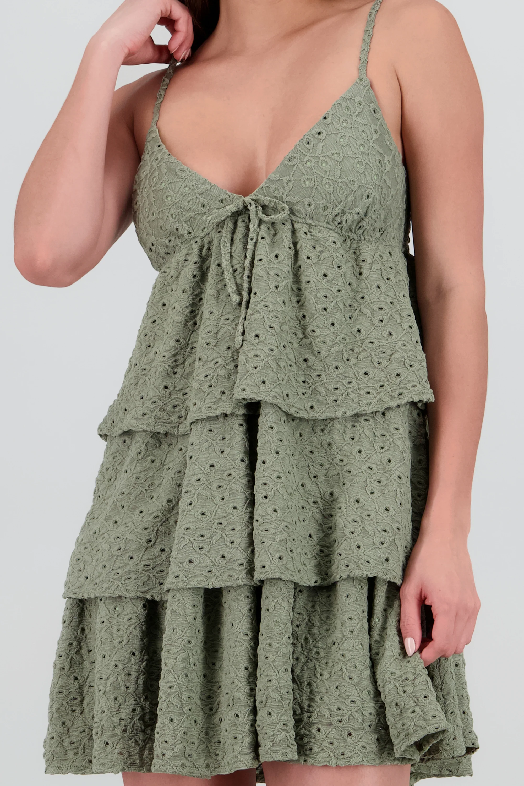 Vestido mini olanes detalle textura - Image 5