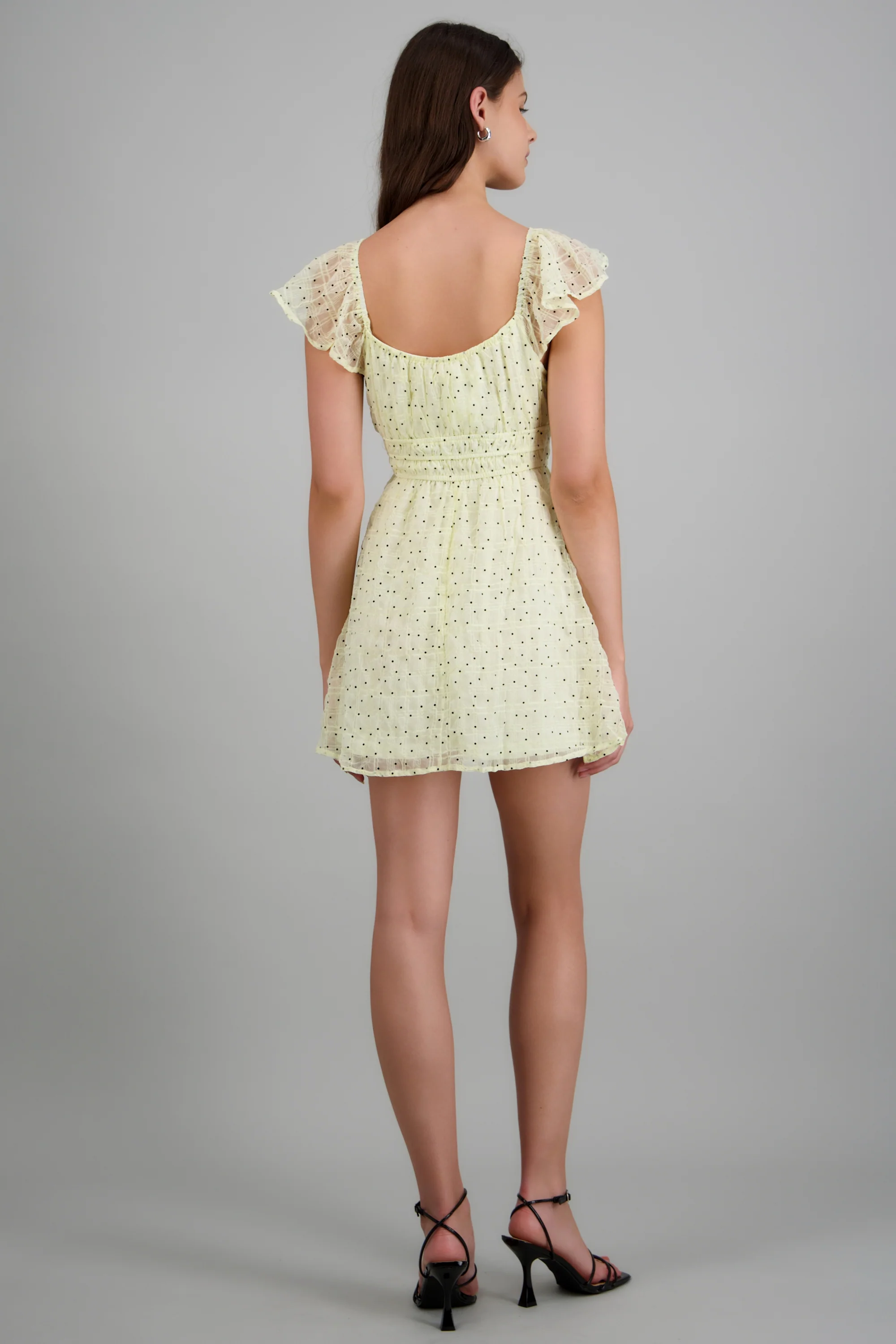 Vestido mini polkas textura - Image 4