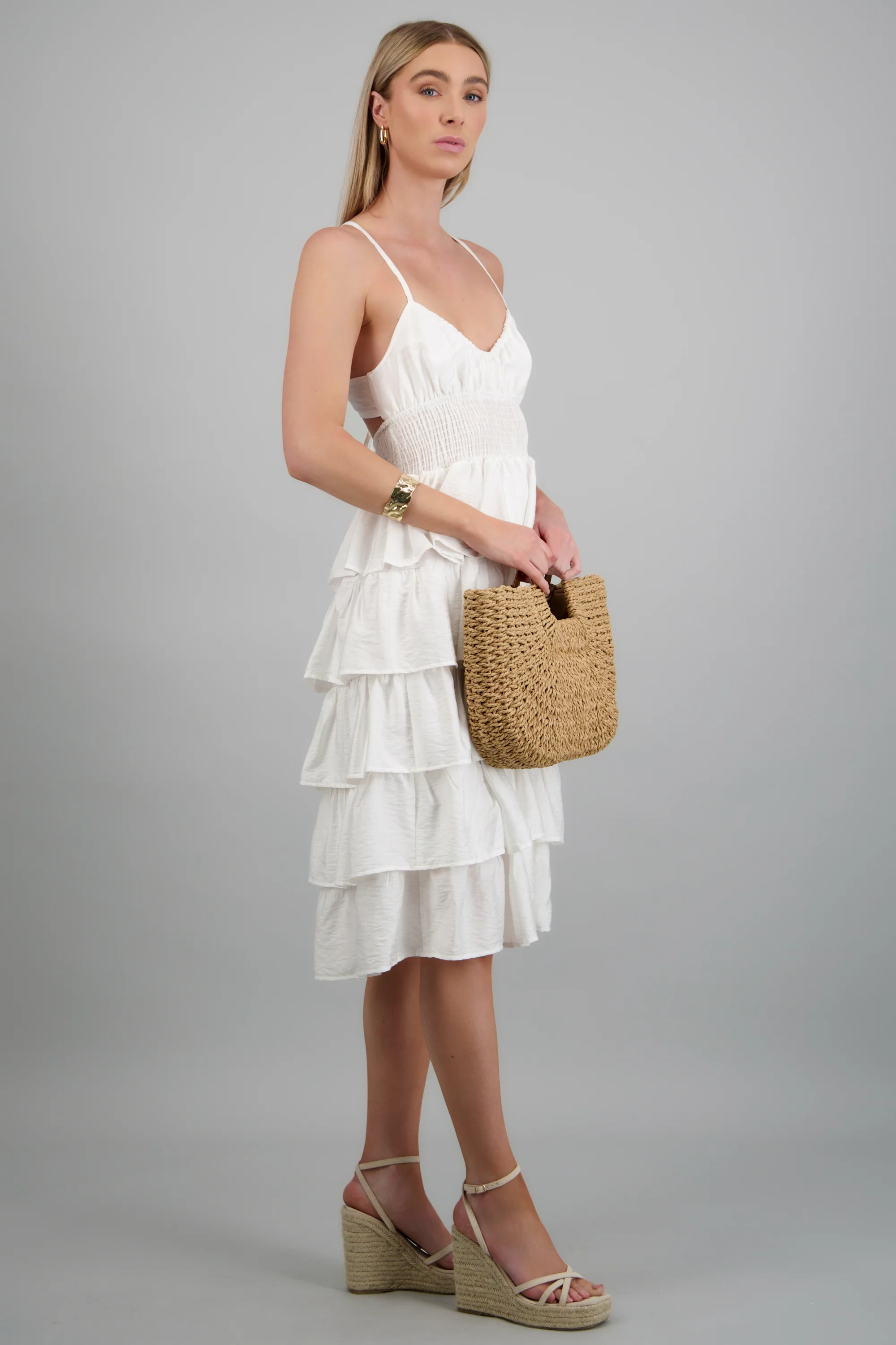 Vestido olanes midi tirantes - Image 3